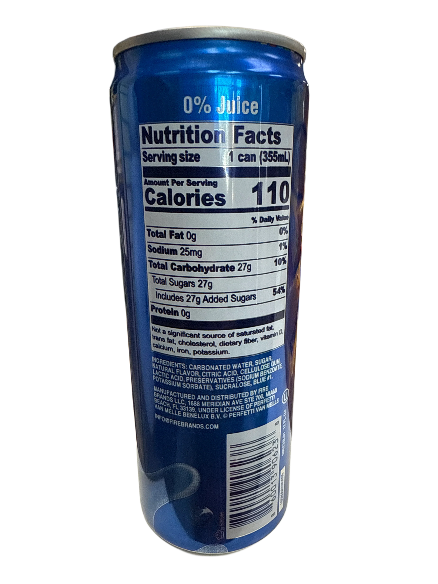 Air Heads Soda Blaue Himbeere Geschmack 355ML - U.S. Ausgabe