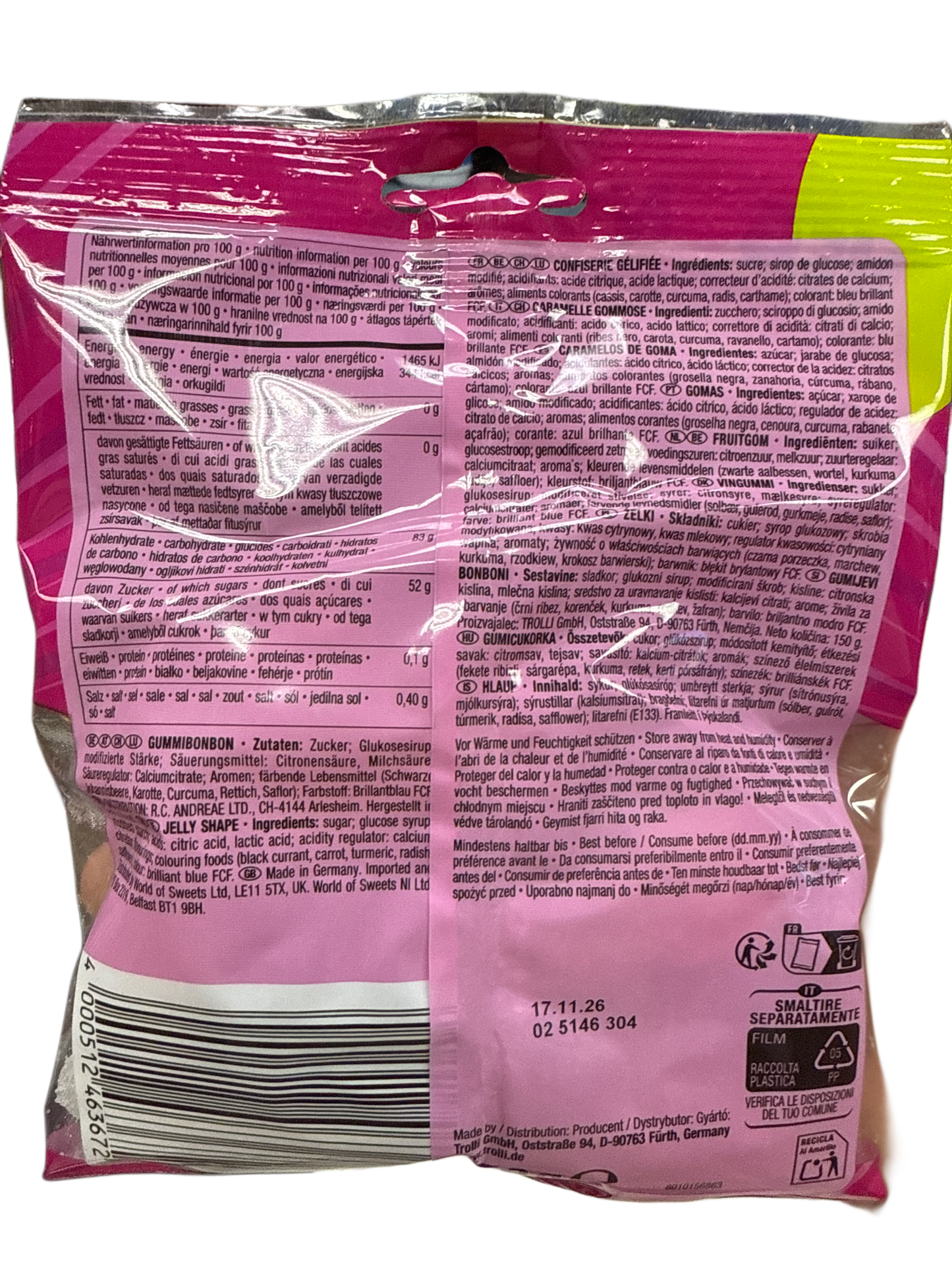 Trolli Sour Bizzl Mix 150G - German Edition