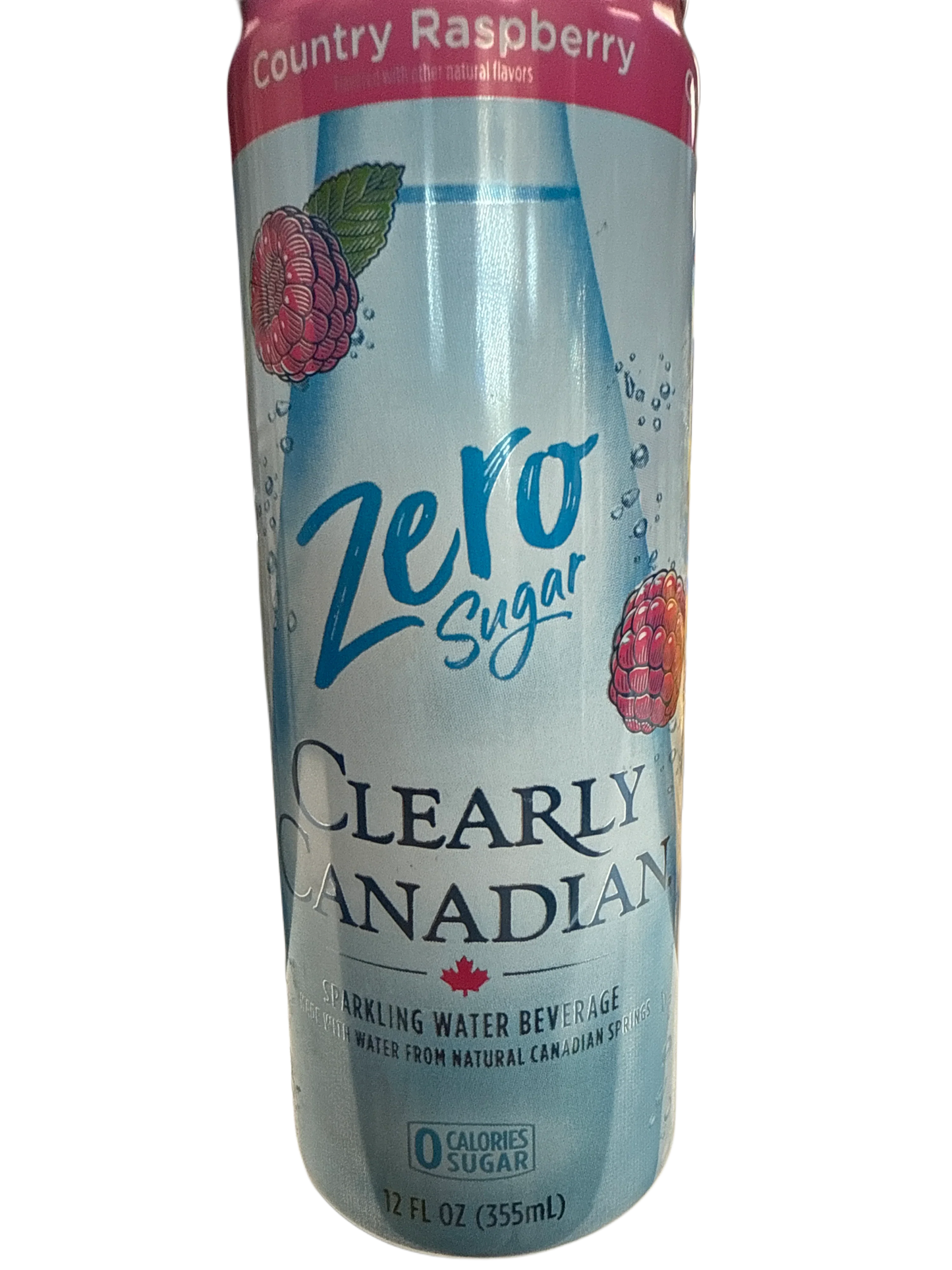 Clearly Canadian Zero Sugar Country Raspberry Flavour 355ML - Canadian Edition