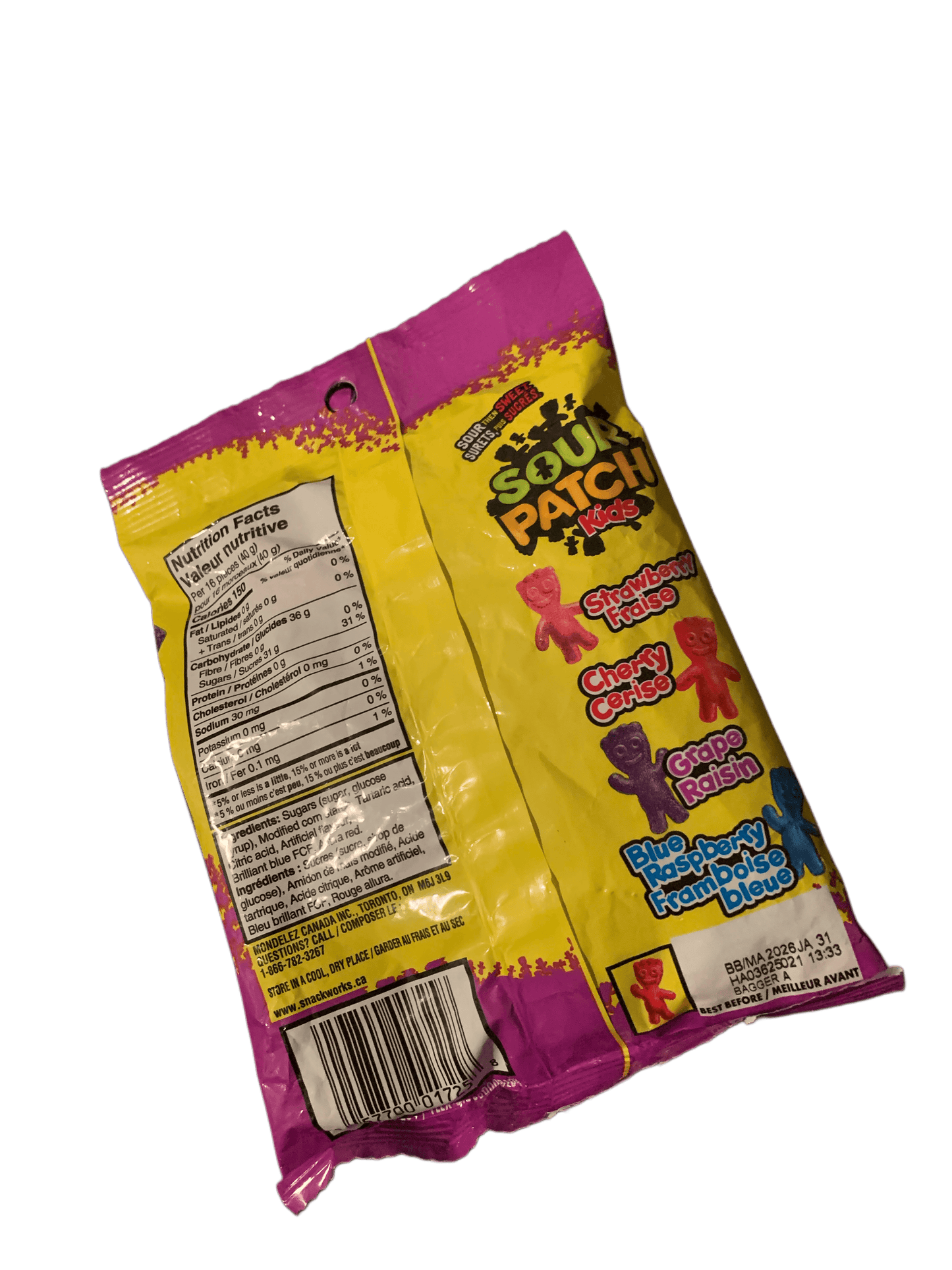 Maynards Sour Patch Enfants Baies 185G
