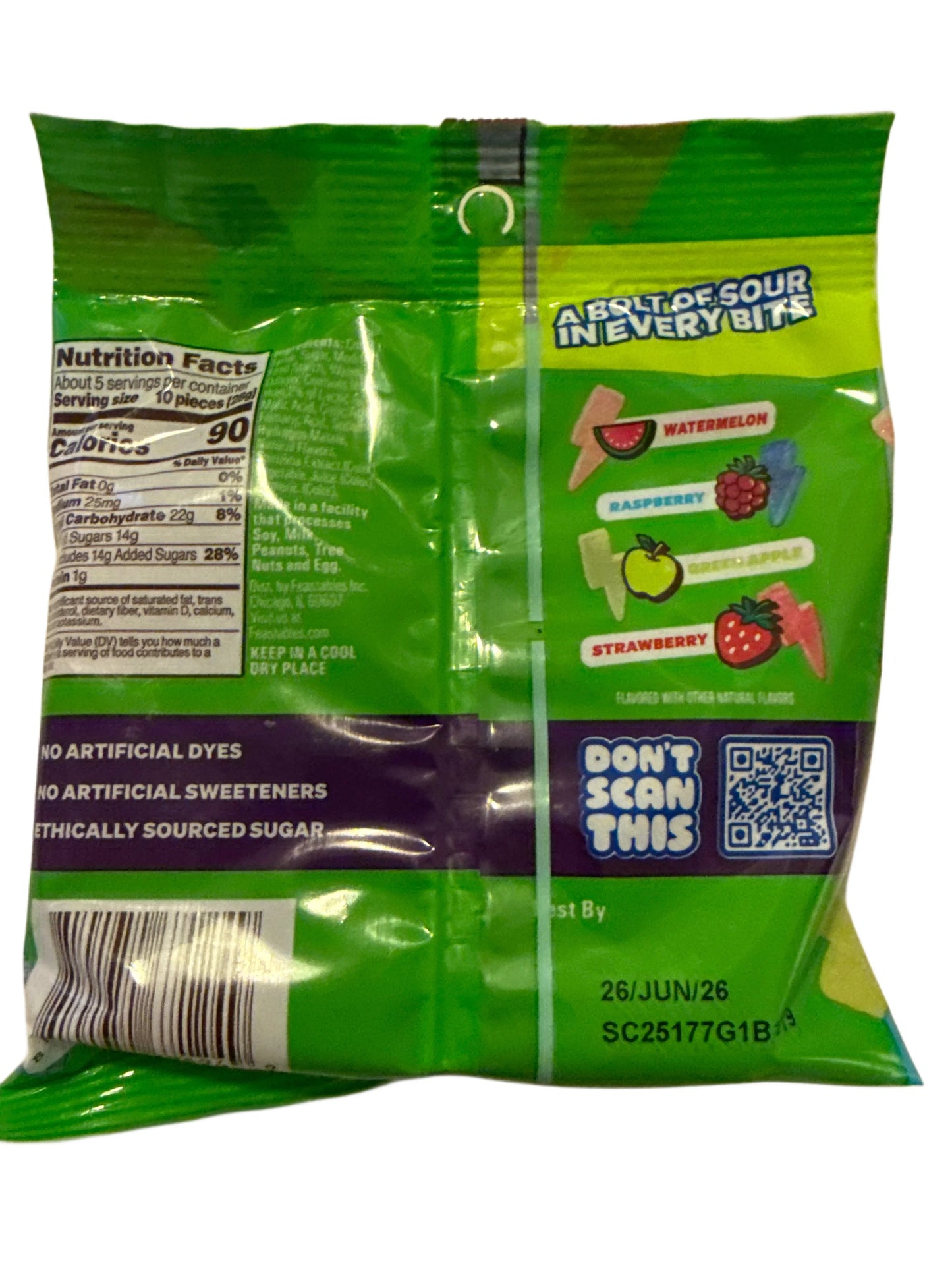 Mr. Beast Feastables Sour Strikes 127G - U.S Edition