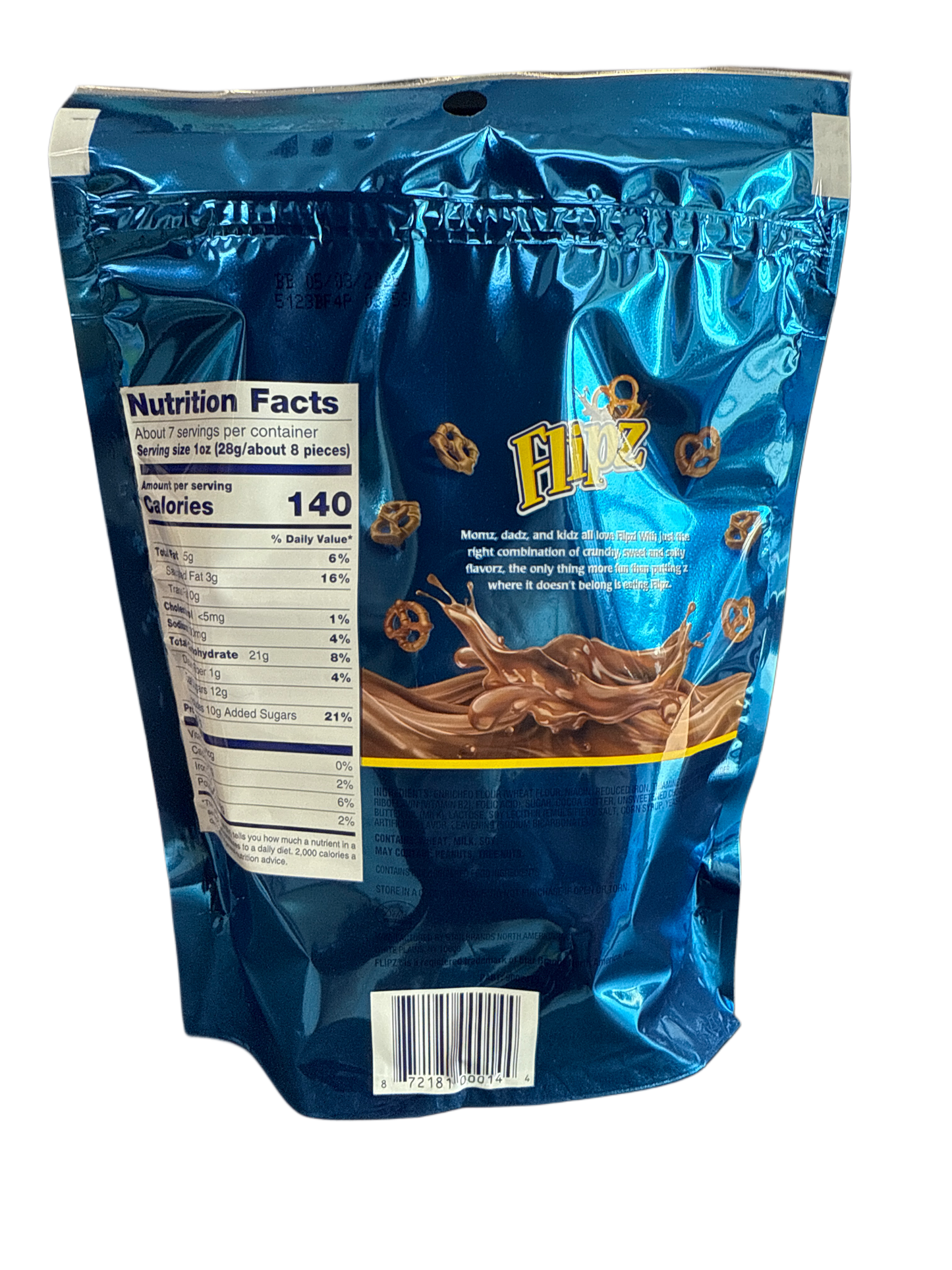 Flipz Milk Chocolate Covered Pretzels 212G - U.S Edition