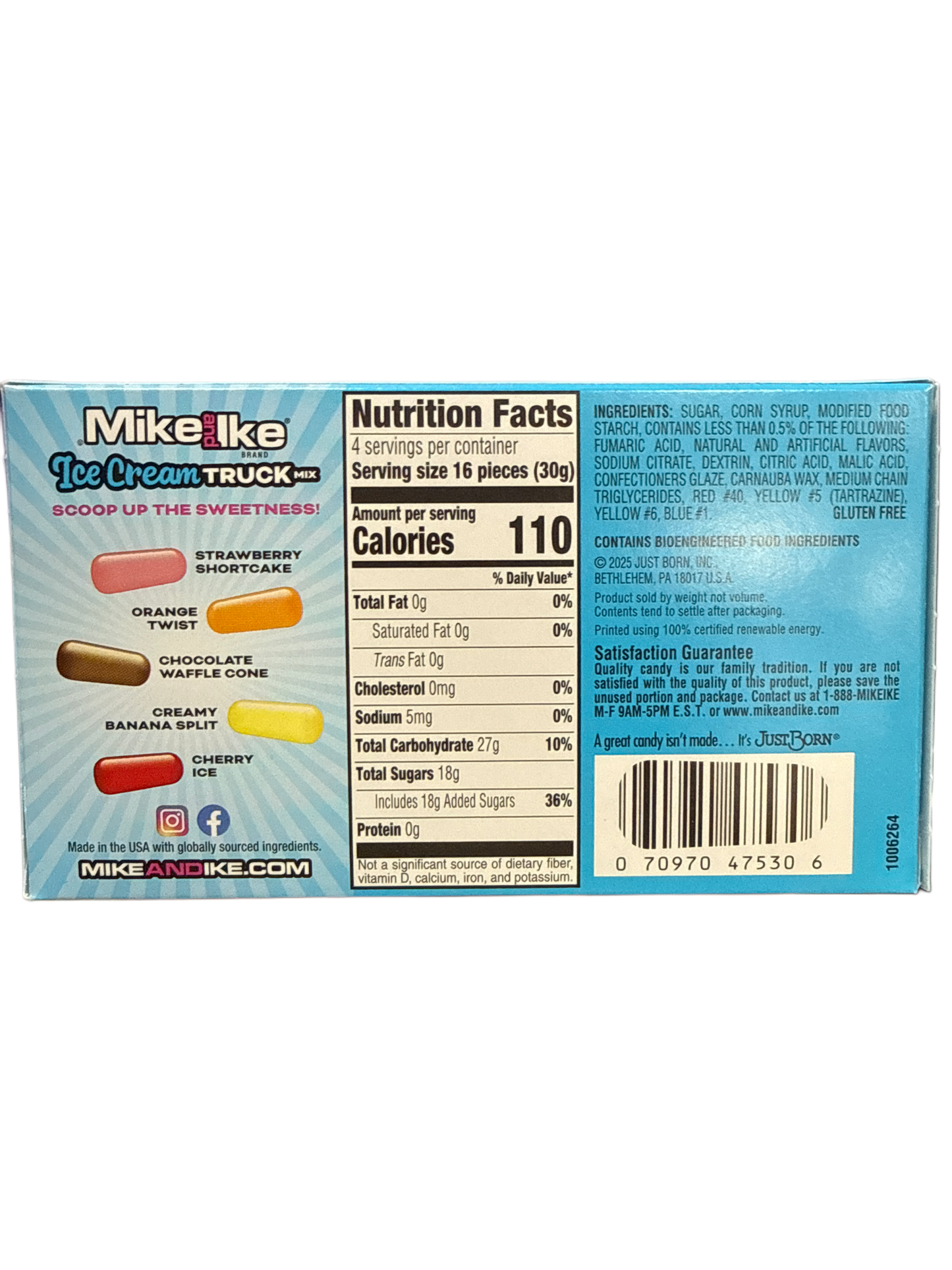 Mike And Ike Ice Cream Truck Mix 120G - U.S Edition