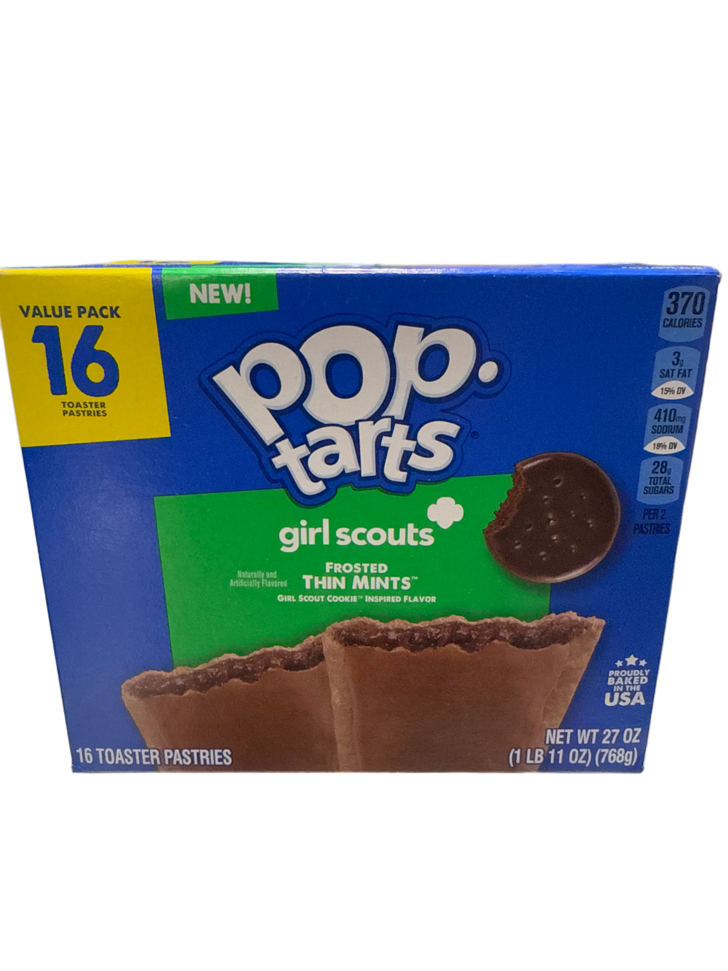 Pop Tarts Girl Scouts Frosted Thin MInts Flavour 27OZ - U.S.A Edition