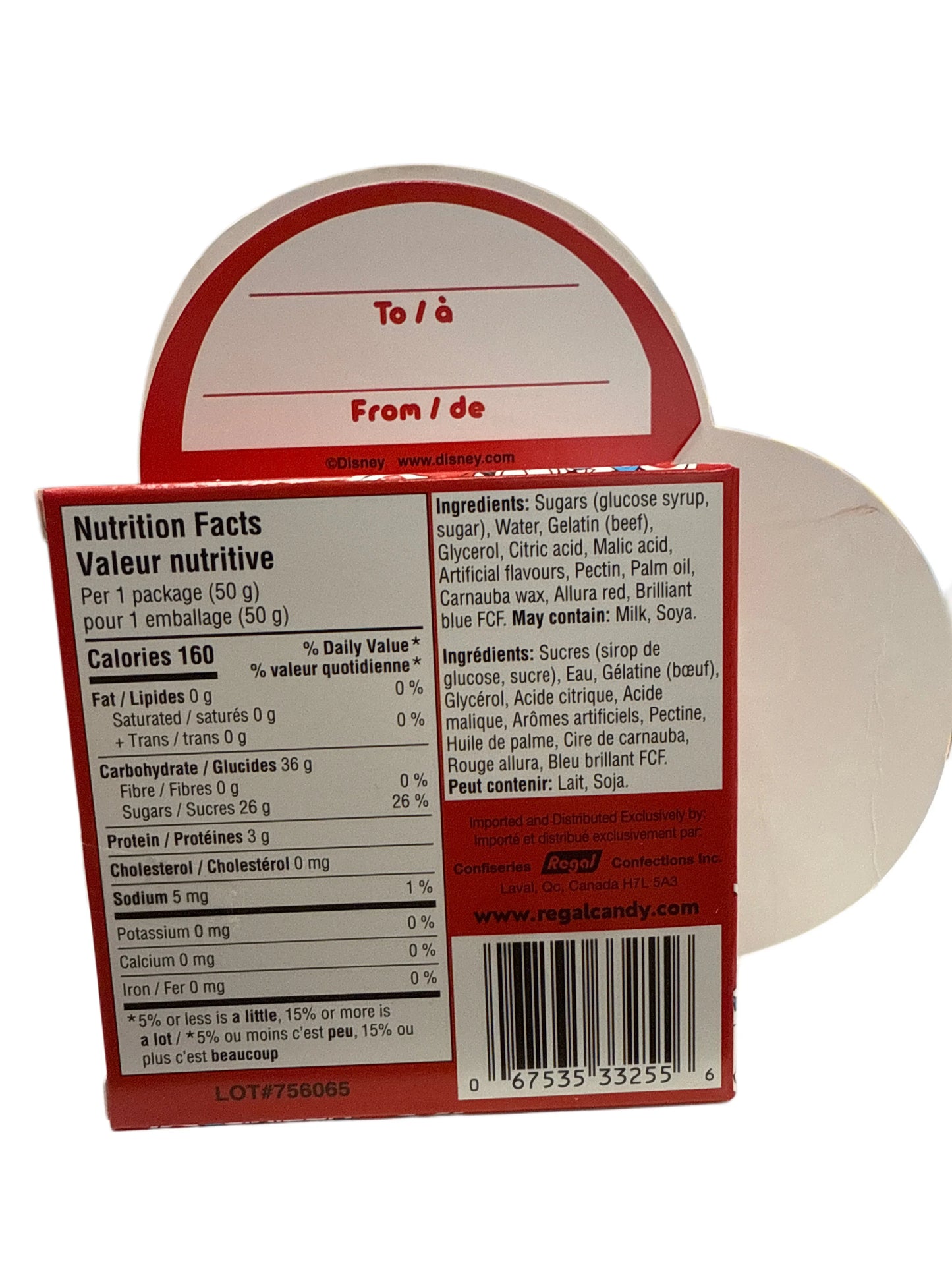 Mikey And Minnie Valentines Day Gummy Candy 50G - Canadian Edition