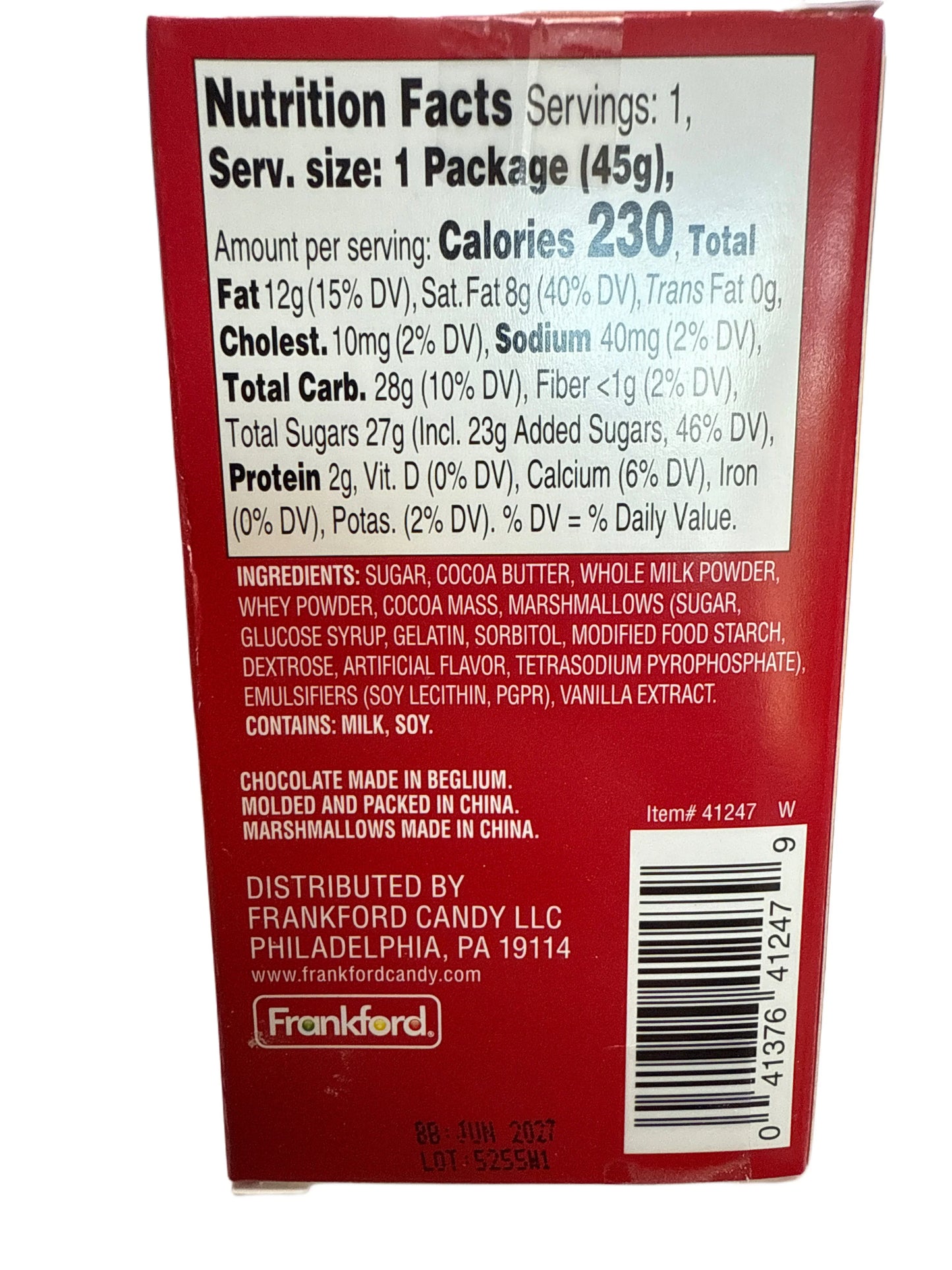 Frankford Christmas Polar Bear Belgian Hot Chocolate Bomb 45G - U.S Edition