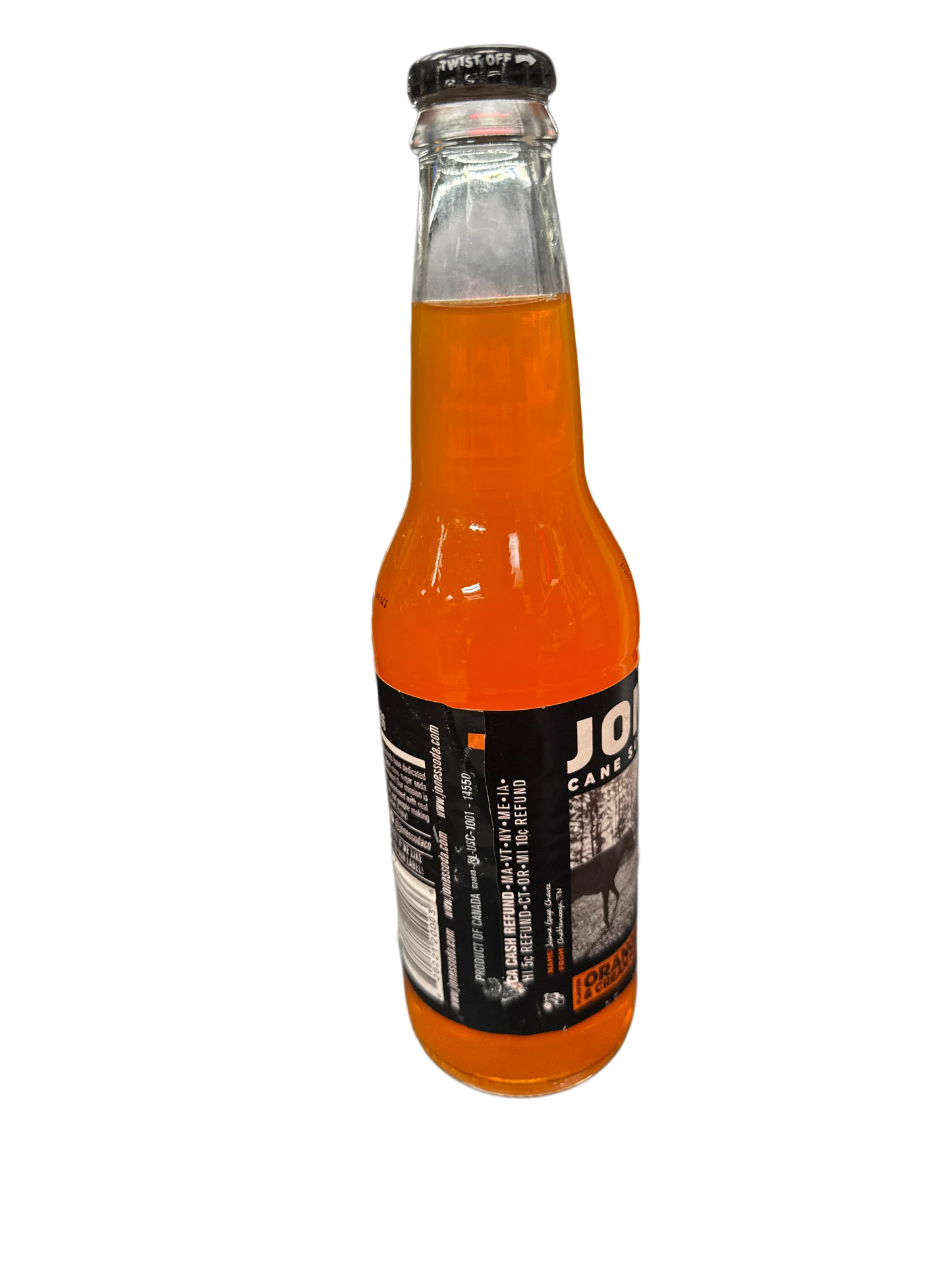 Jones Orange- und Sahnelimonade im Glasflasche 355ML - Kanadische Ausgabe