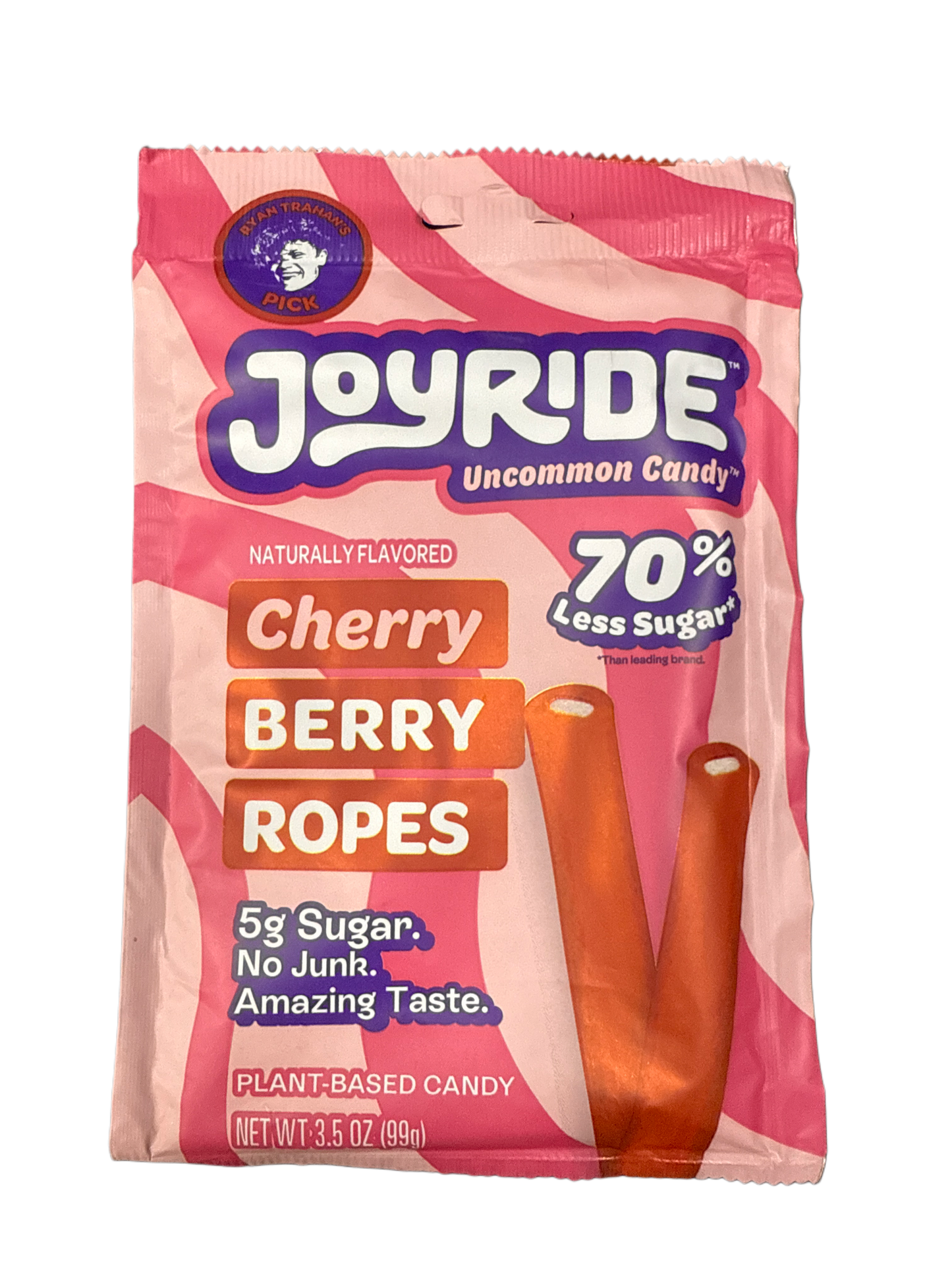 Ryan Trahan's Joyride Plant Based Cherry Berry Rope Candy 99G U.S Edition