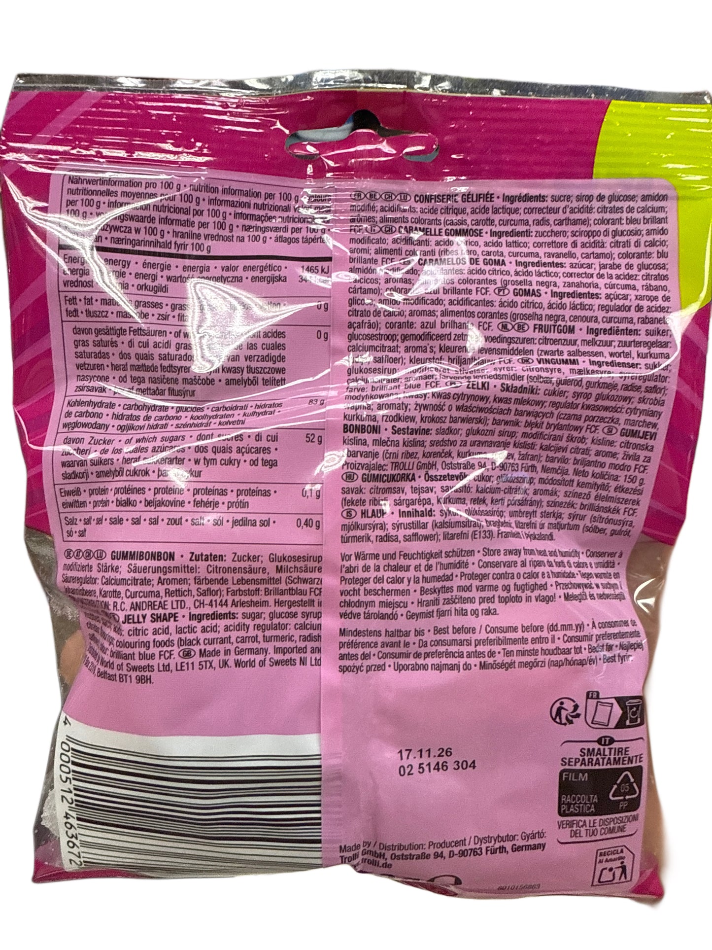 Trolli Sour Bizzl Mix 150G - German Edition