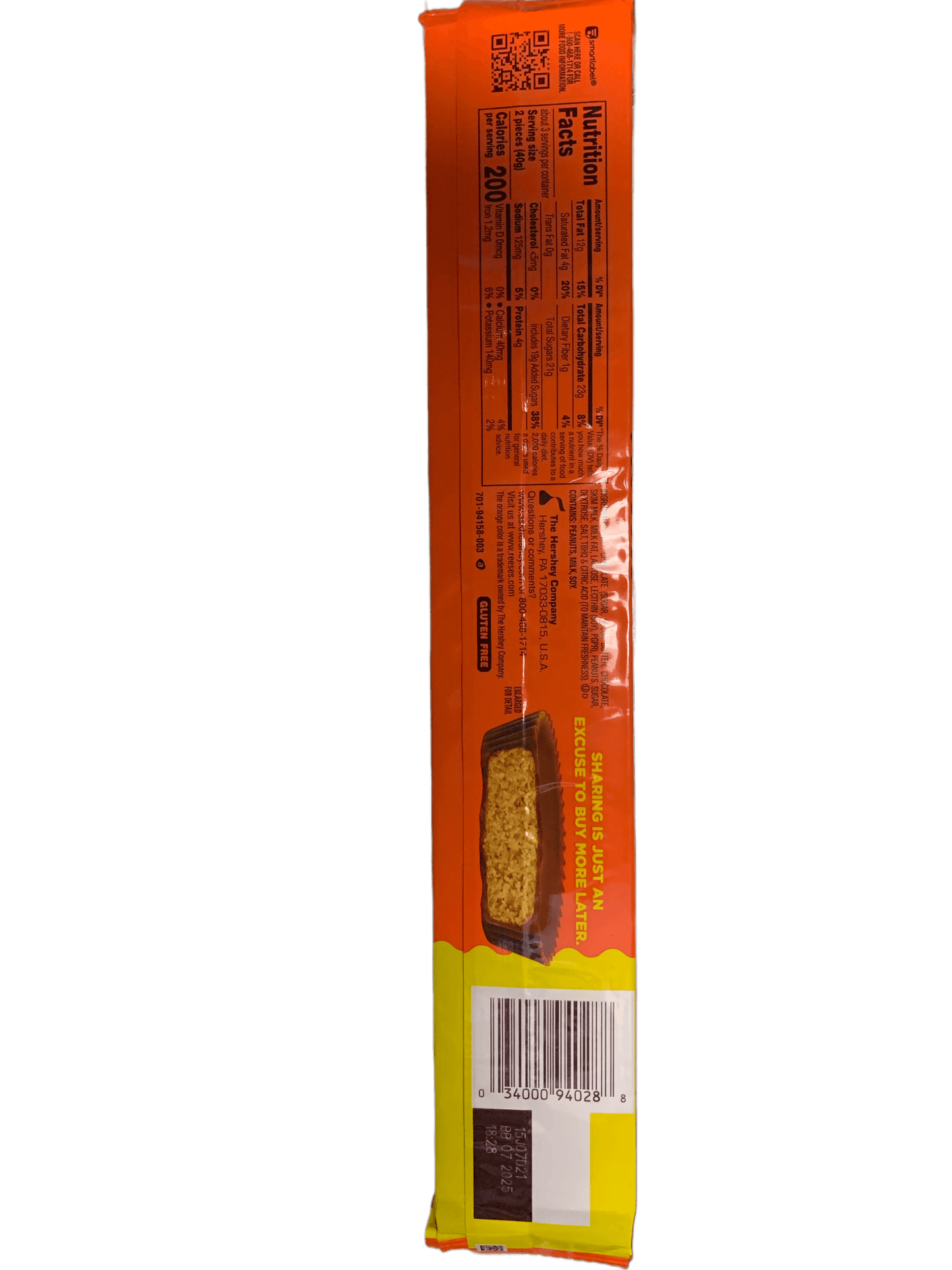 Reeses Peanut Butter Cups Super King Chocolate Bar 119G - U.S Edition