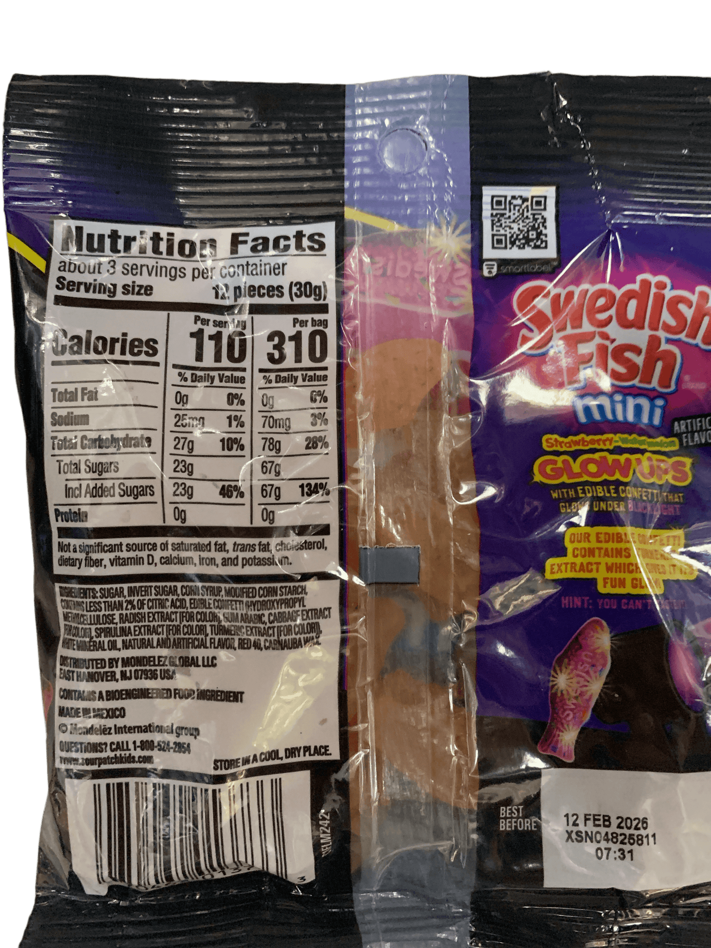 Swedish Fish Glow Ups 3.08OZ - U.S Edition