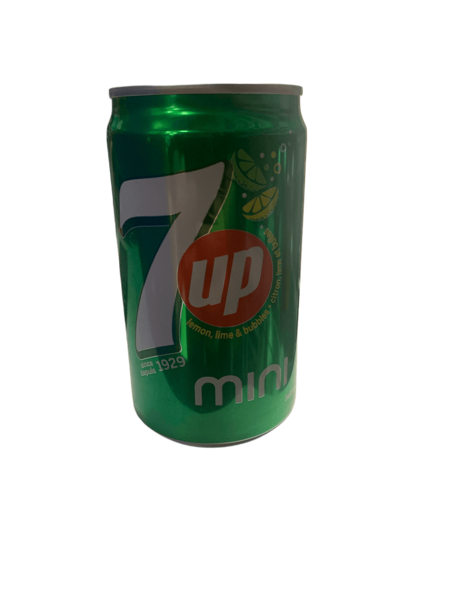 Lata Mini 7Up 222ML - Edición Canadiense