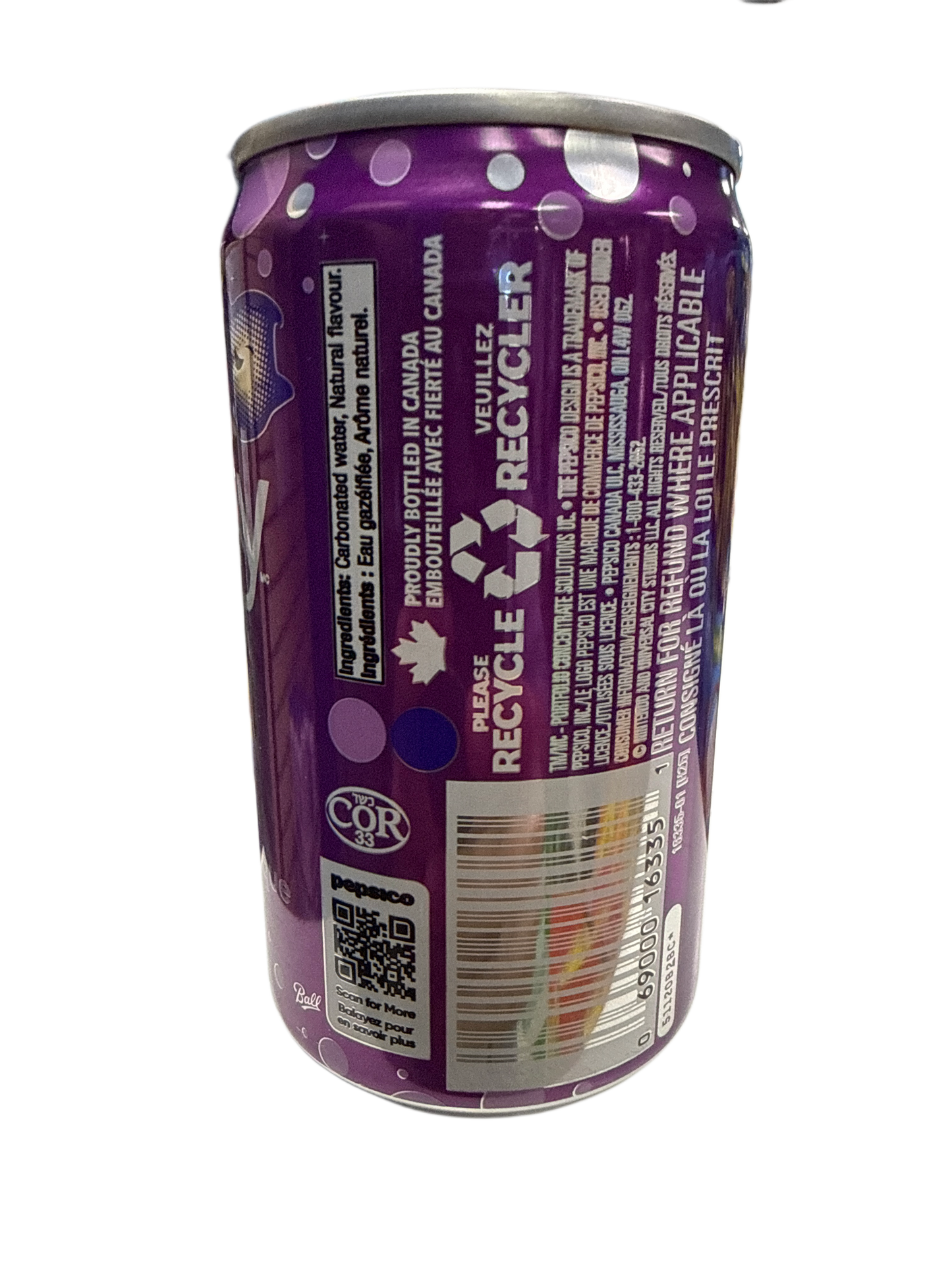 Bubly Limited Edition Super Mario Galaxy Cosmic Swirl Flavour 222ML - Canadian Edition