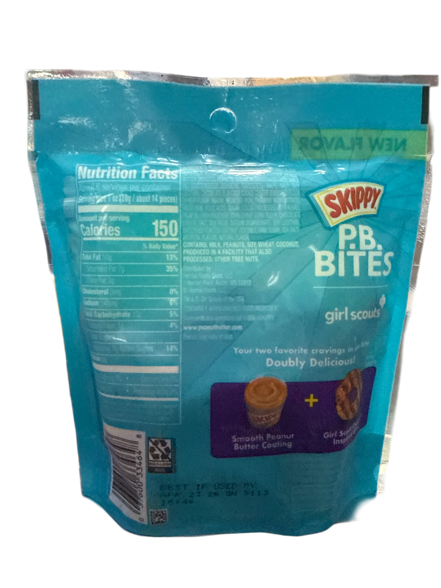 Skippy P.B Bocados Girl Scout Coco Caramelo Bocados 156G - Edición EE.UU.