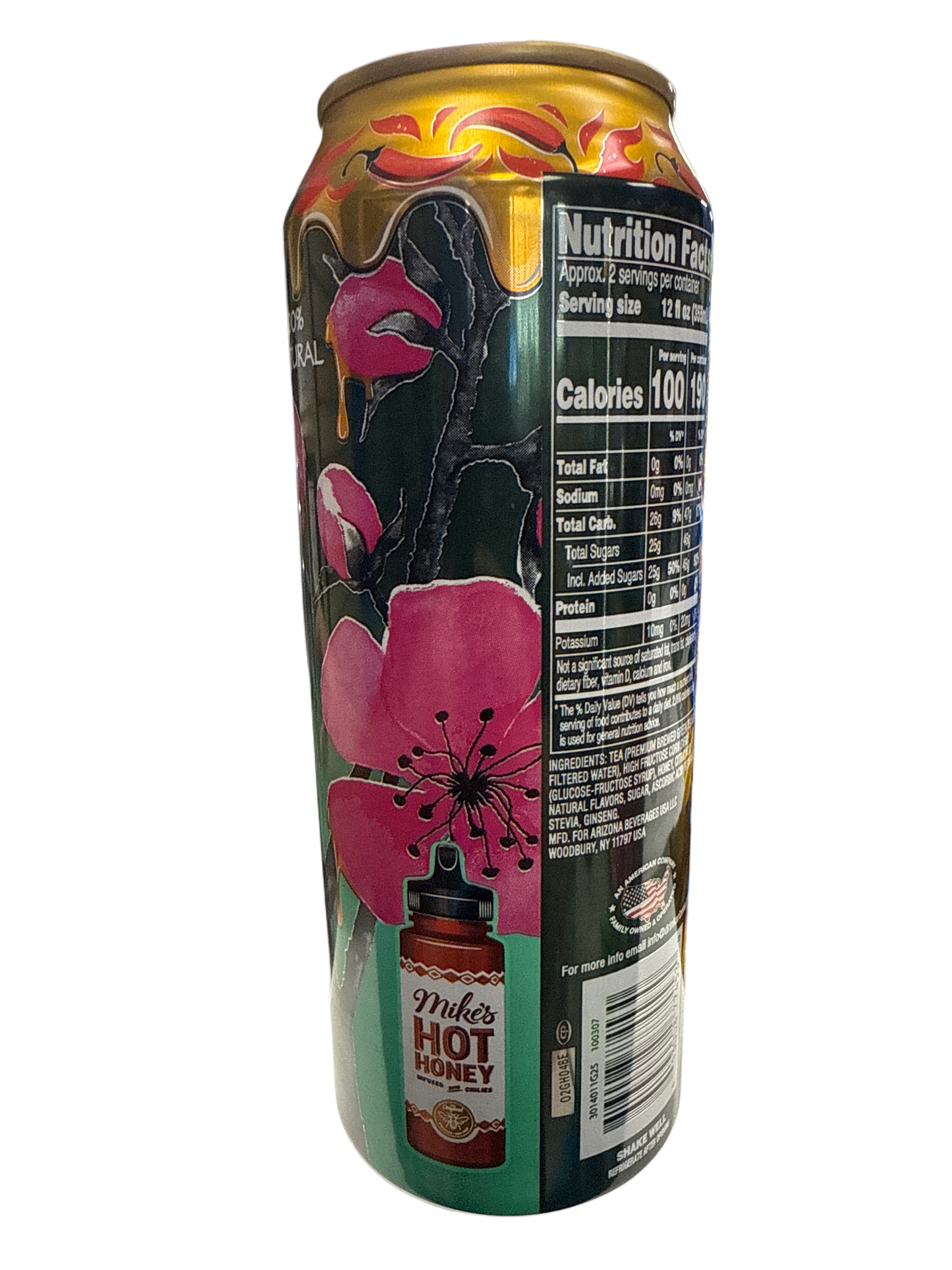 Arizonas Spicy Green Tea With Mikes Hot Honey 650ML - U.S Edition