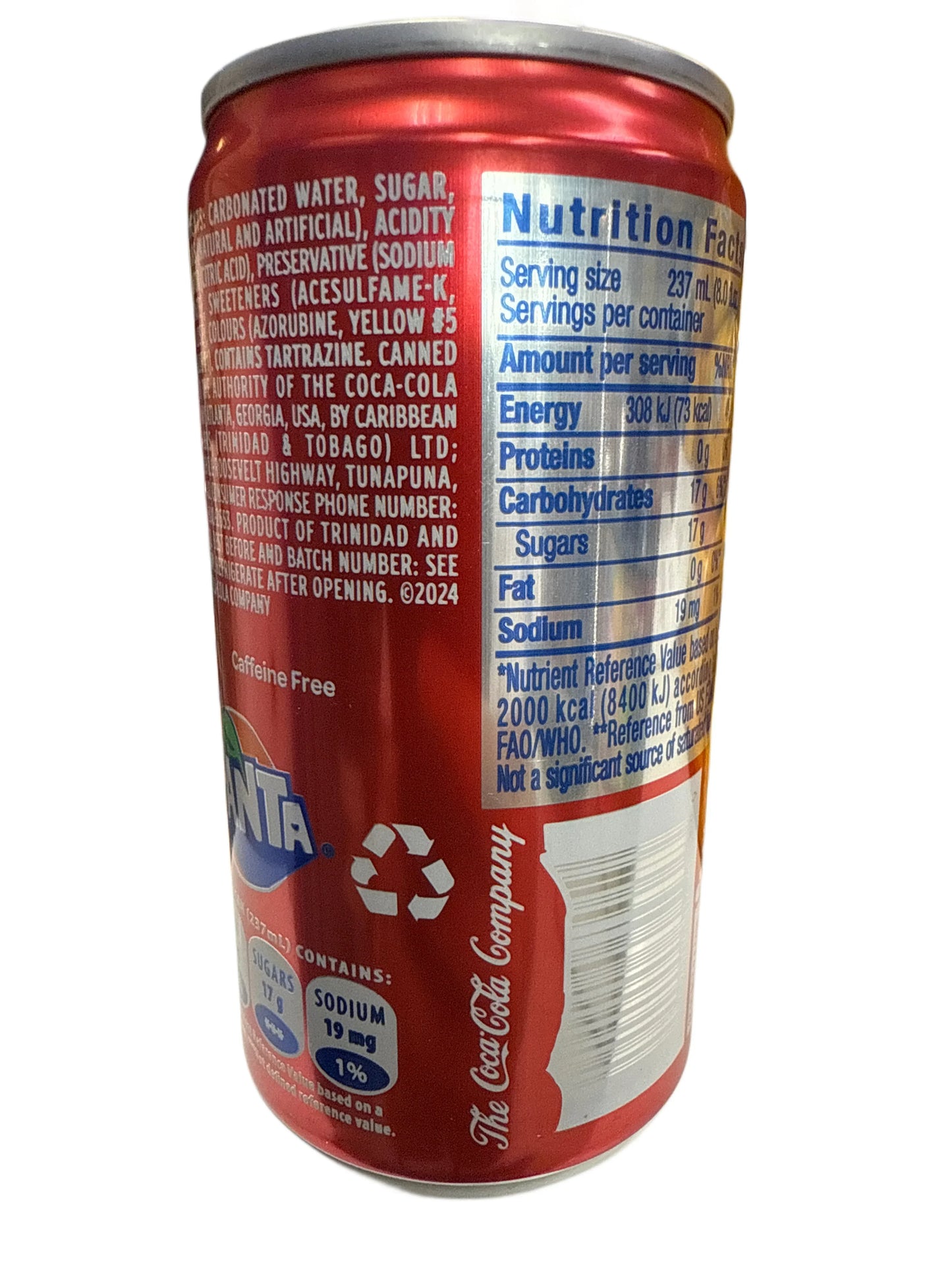 Fanta Big Red Can 237ML - Trinidad And Tobago Edition