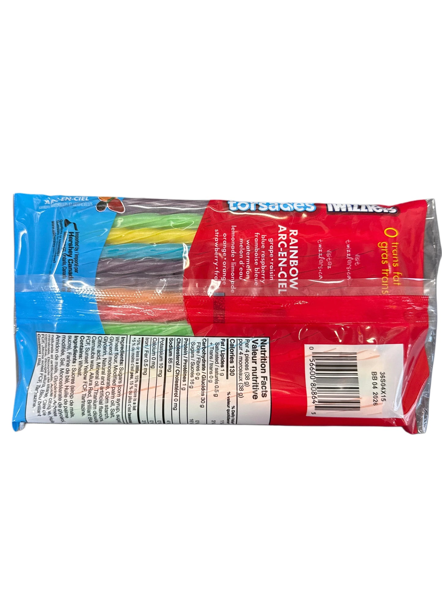 Twizzlers Rainbow Twists 350G - Canadian Edition