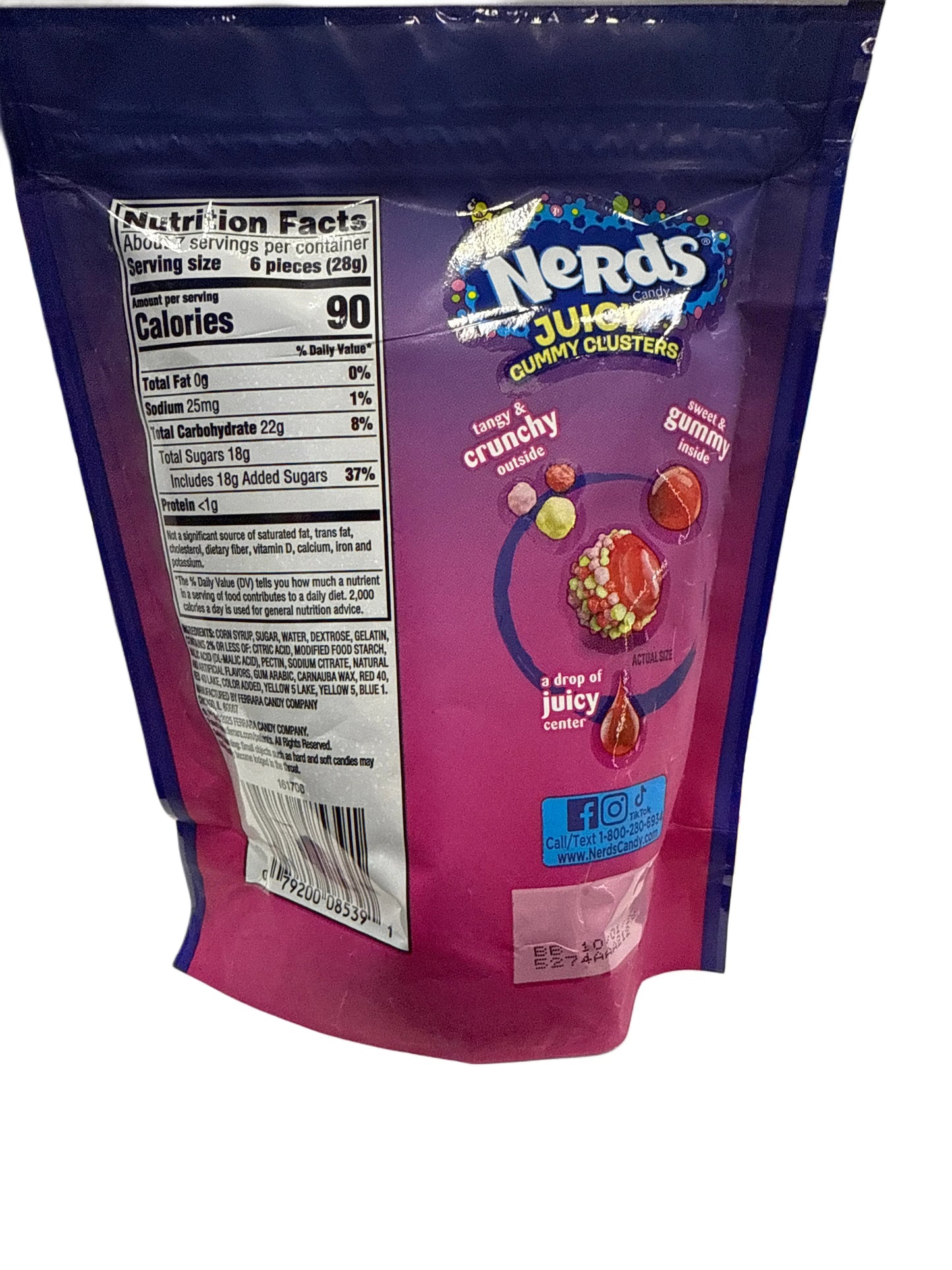 Nerds Juicy Gummy Clusters 202G - U.S Edition