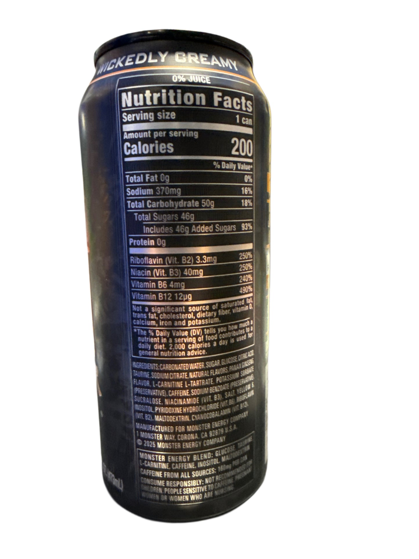 Monster Energy Orange Dreamsicle Flavour 473ML - U.S Edition