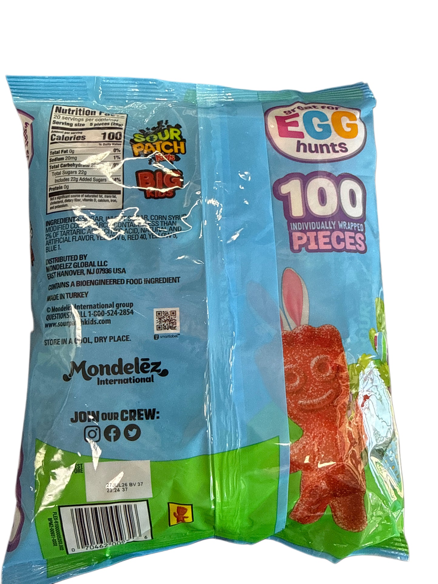 Sour Patch Kids Easter Egg Hunt Big Bag 550G - U.S Edition