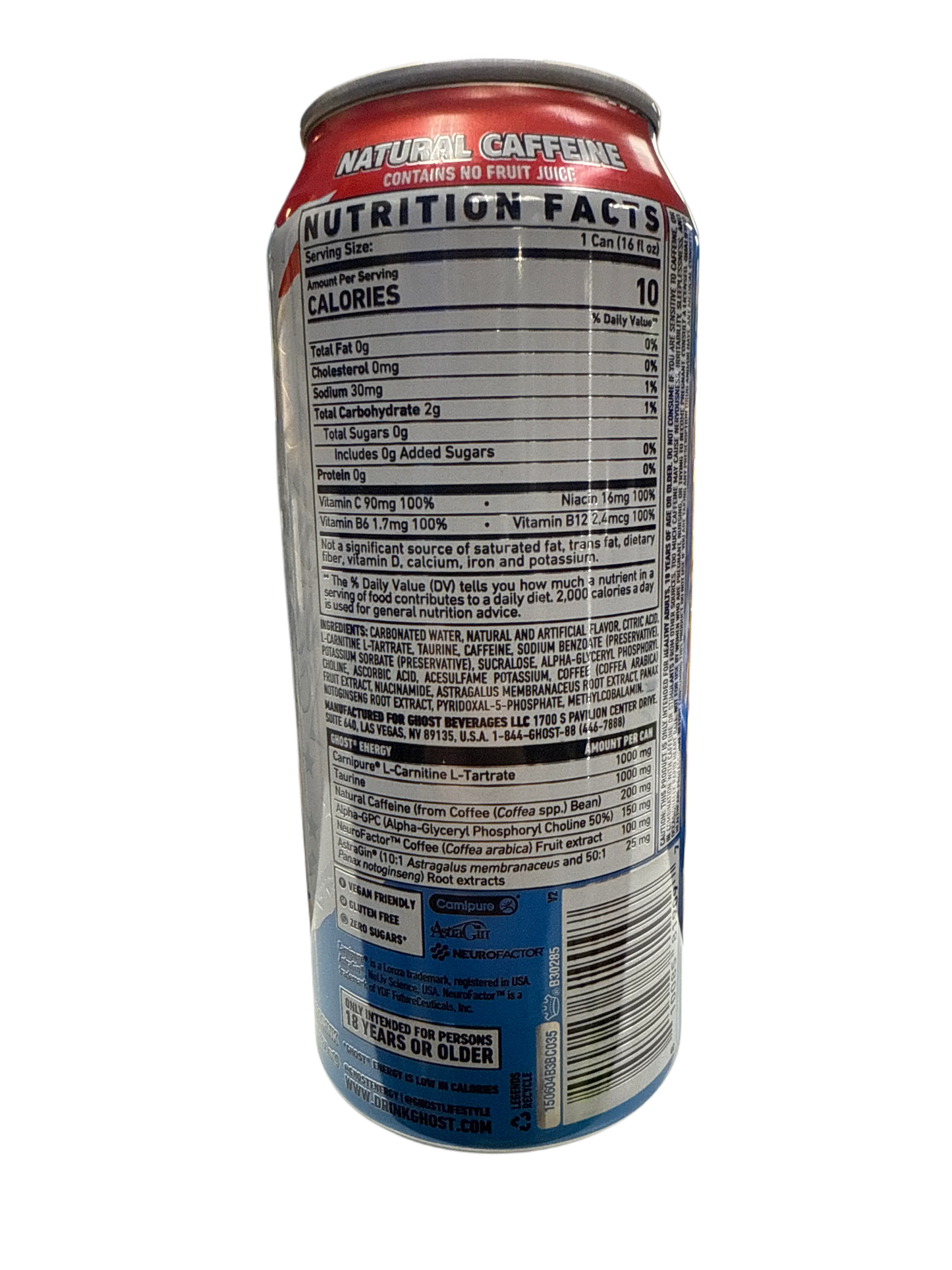 Ghost Energy 'MERICA POP Sabor 473ML - Edición U.S