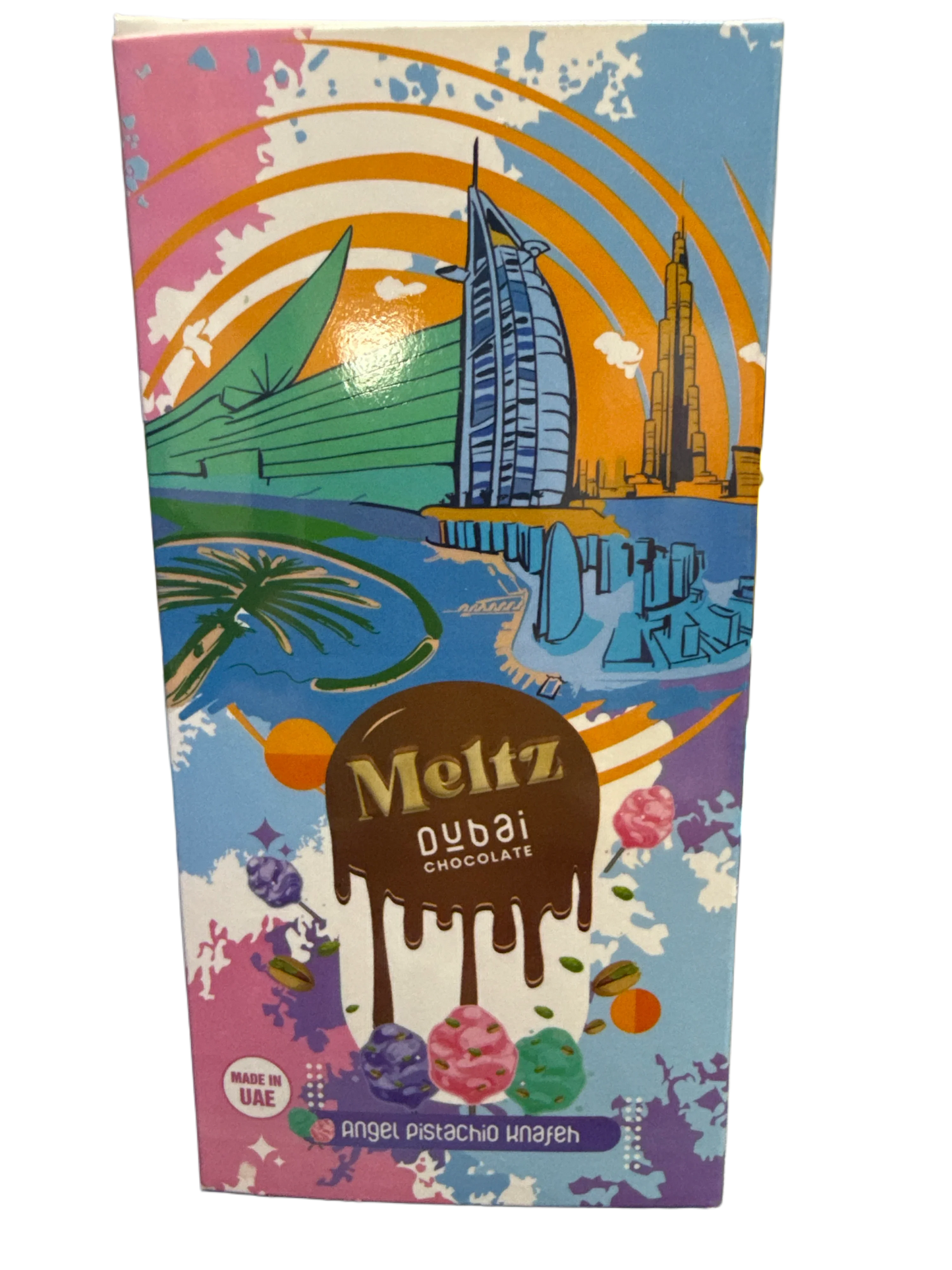 Meltz Dubai Chocolate Angel Pistachio Knafeh Flavour 192G - Dubai Edition