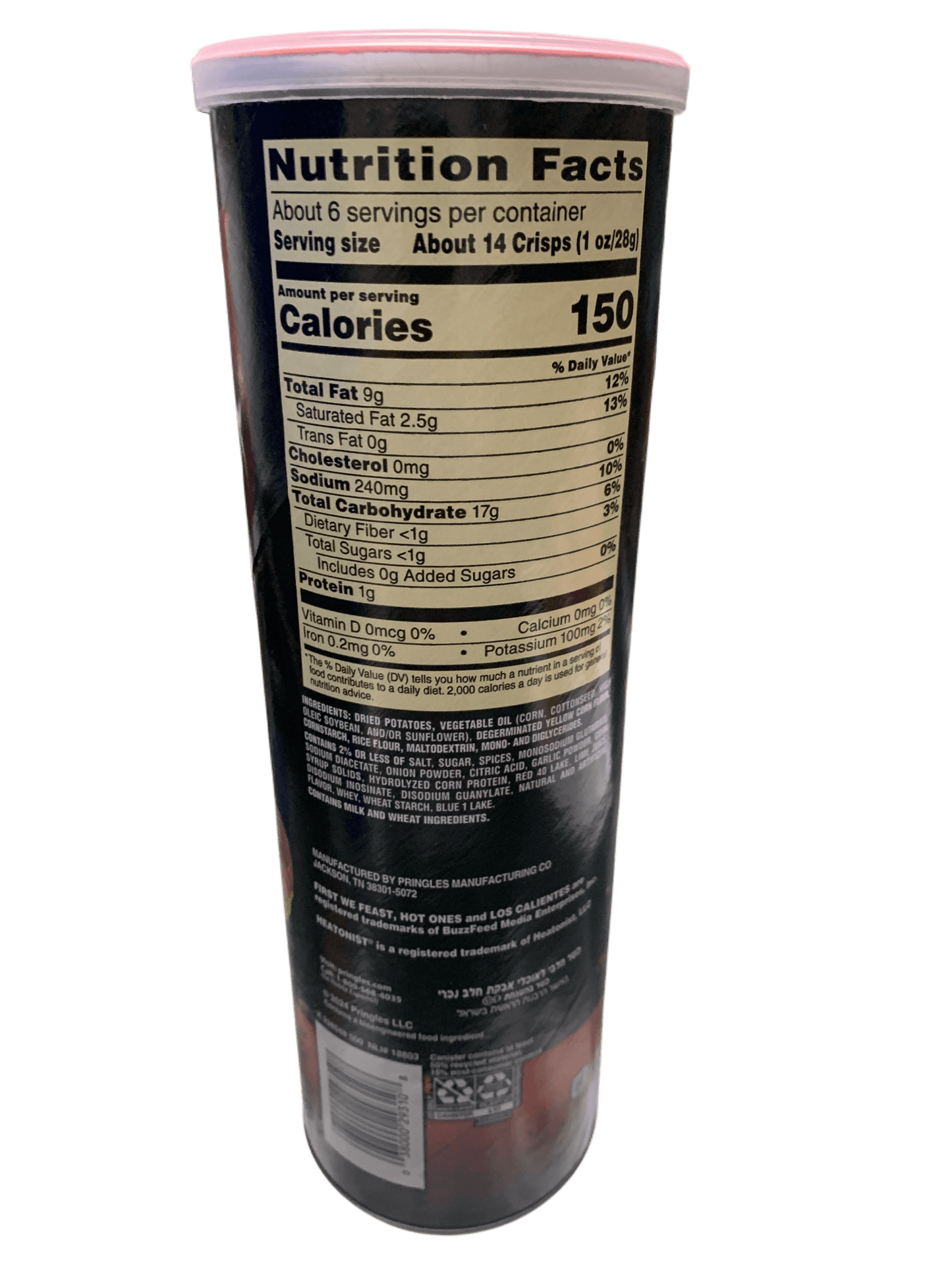 Pringles Hot Ones Barbacoa Flavour 156G - U.S Edition