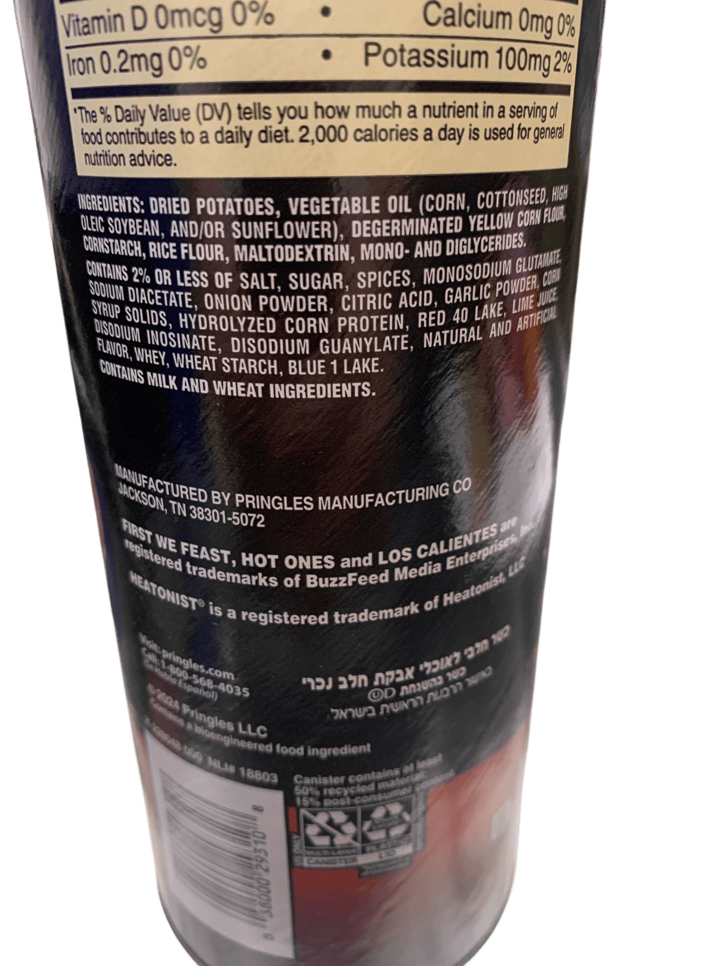 Pringles Hot Ones Barbacoa Flavour 156G - U.S Edition