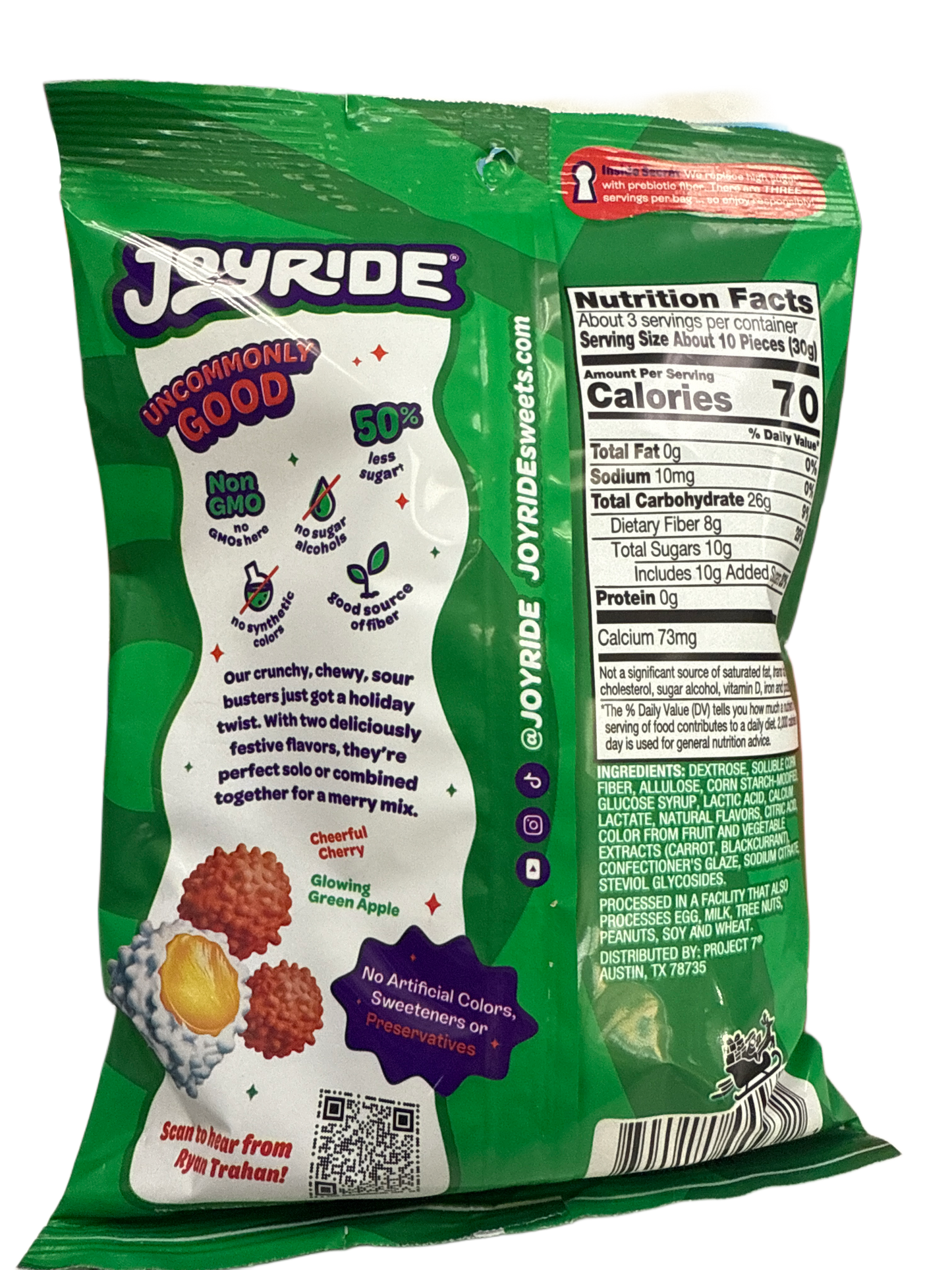 Joyride Gummy Busters Elfo de Natal Mistura de Bagas 99G - Edição EUA