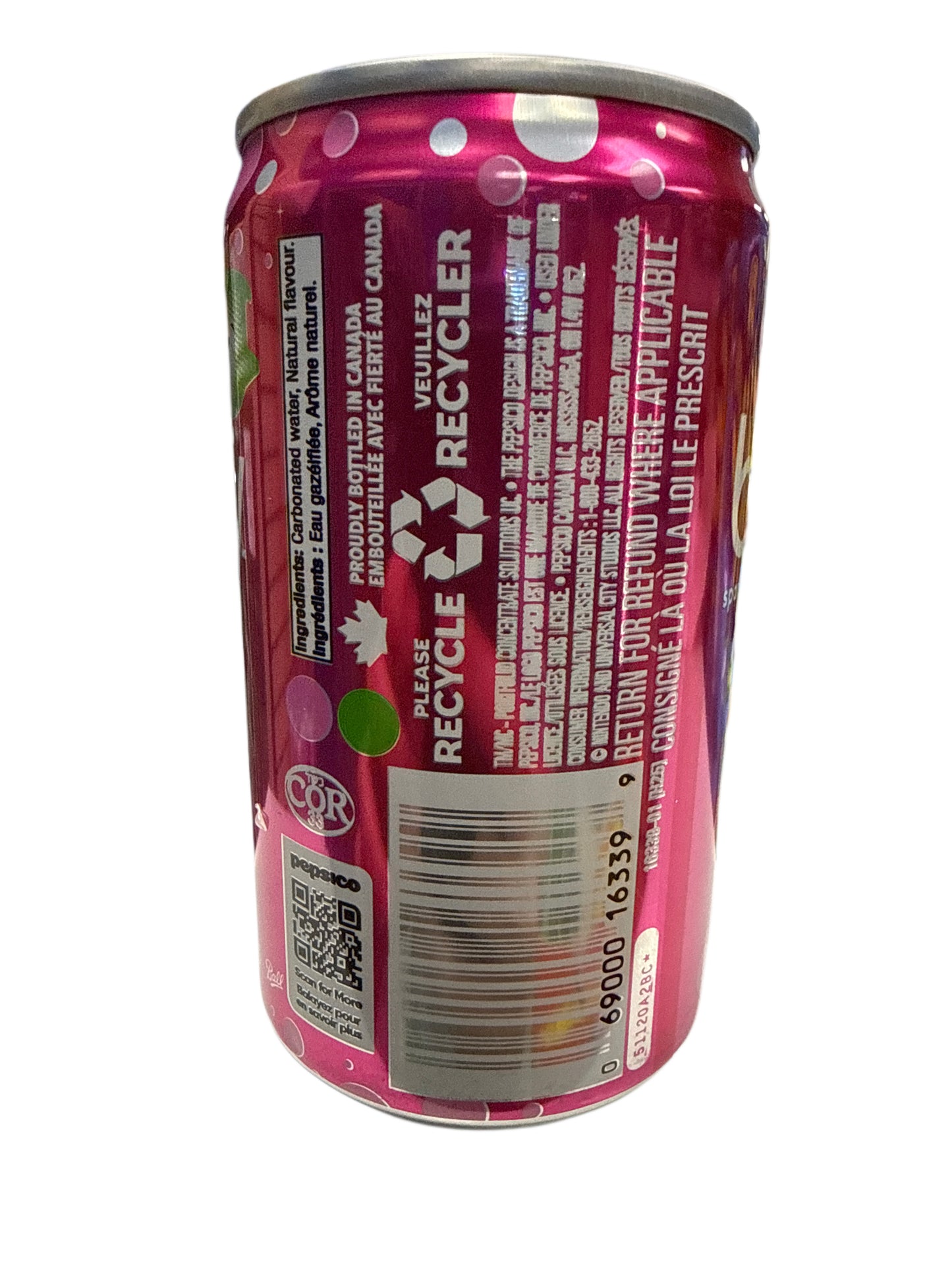 Bubly Limited Edition Super Mario Galaxy Melon Eclipse Flavour 222ML - Canadian Edition