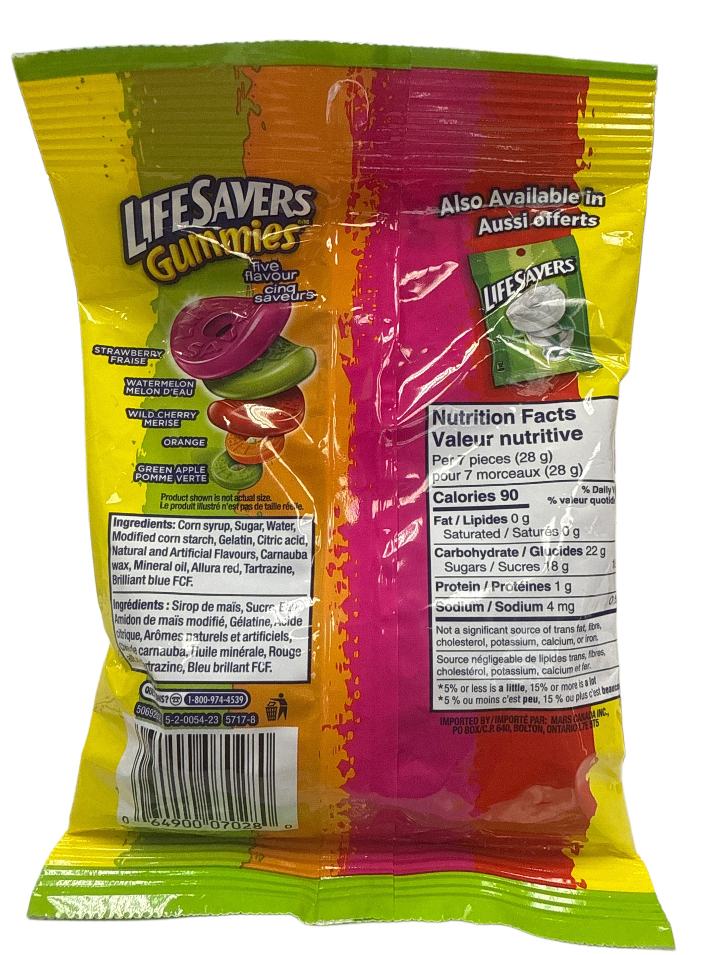 Life Savers Gummies Original 180G - Édition Canadienne