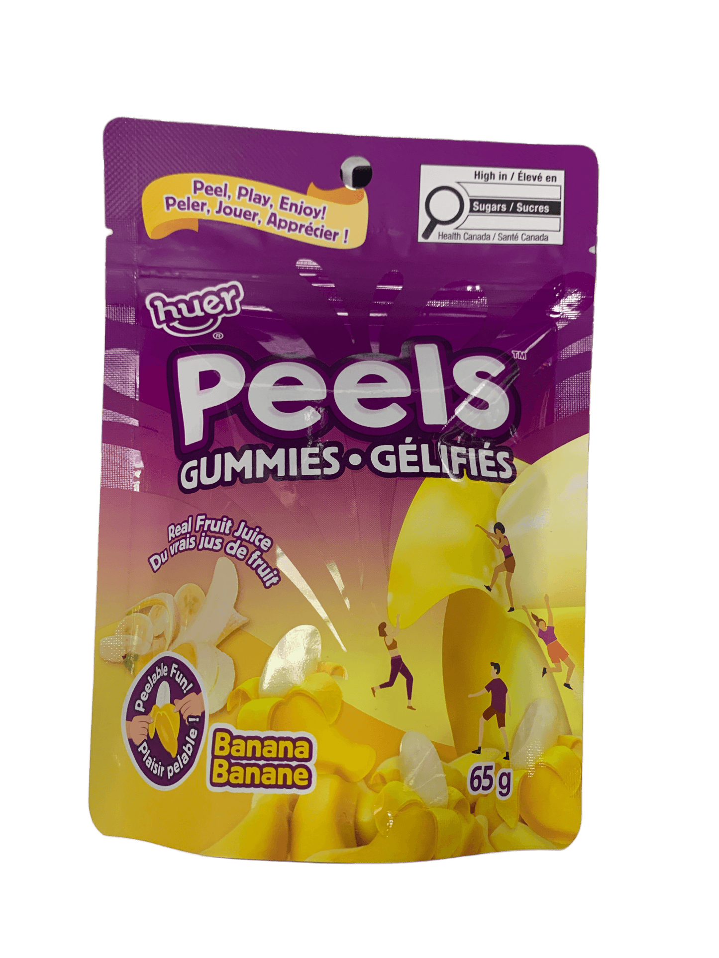 Huer Peel Gummies Banana 65G - Canada Edition