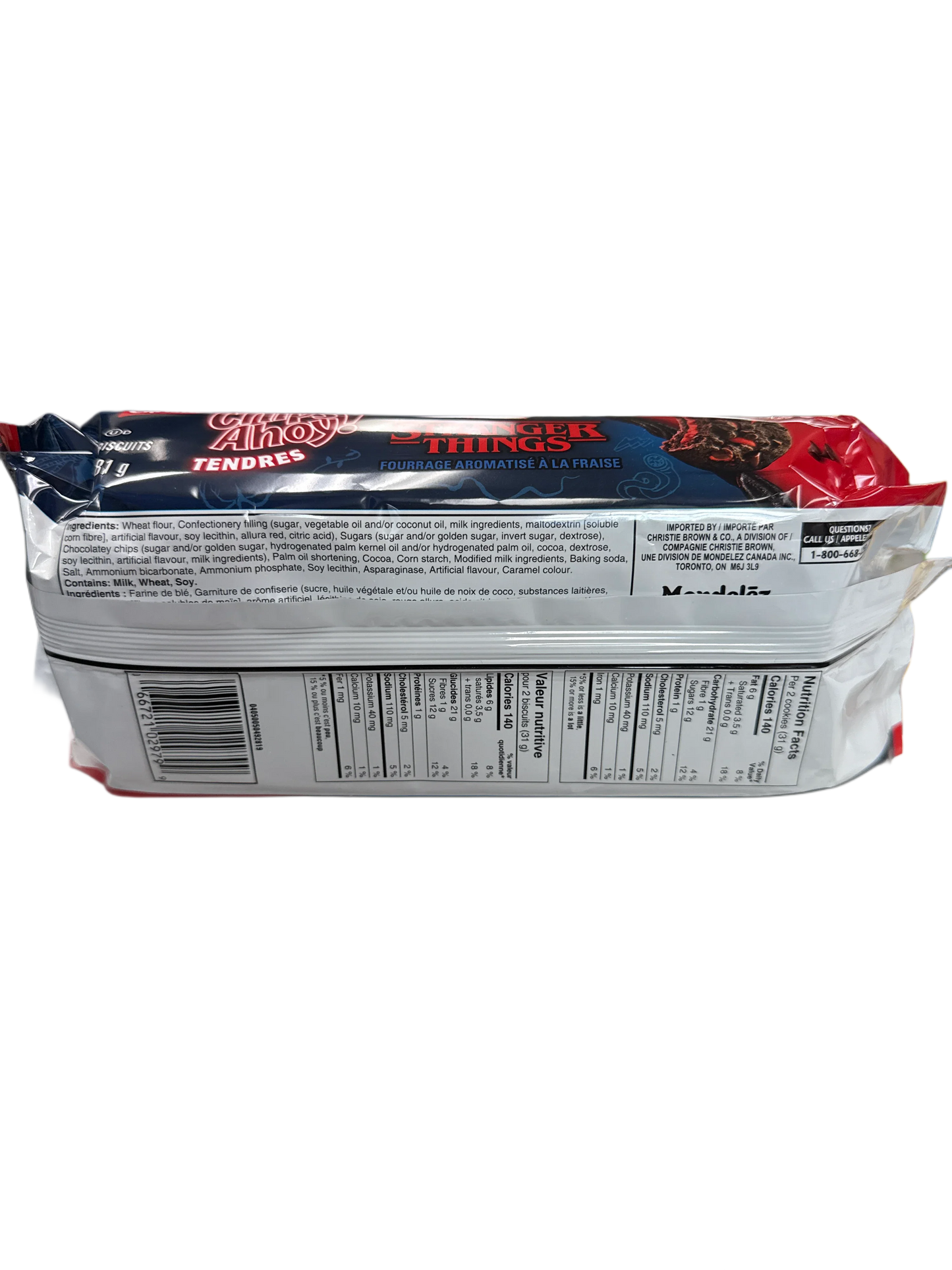 Chips Ahoy Chewy Limited Edition Stranger Things Cookies 281G - Canadian Edition