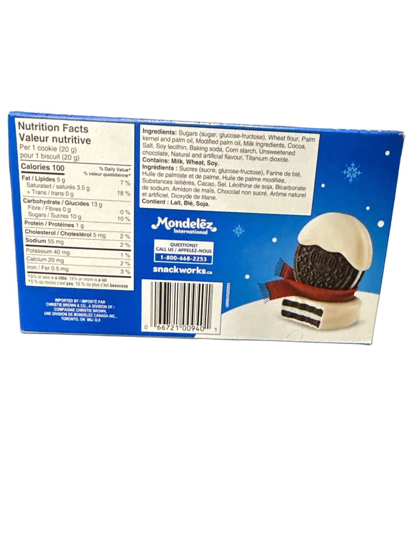 Oreo Limited Edition White Fudge Covered Cookies 240G - Canadian Edition