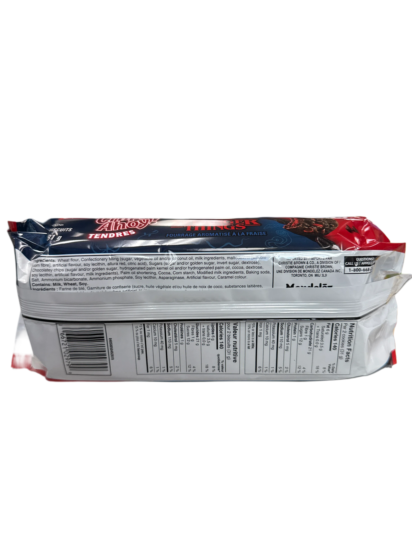 Chips Ahoy Chewy Limited Edition Stranger Things Cookies 281G - Canadian Edition