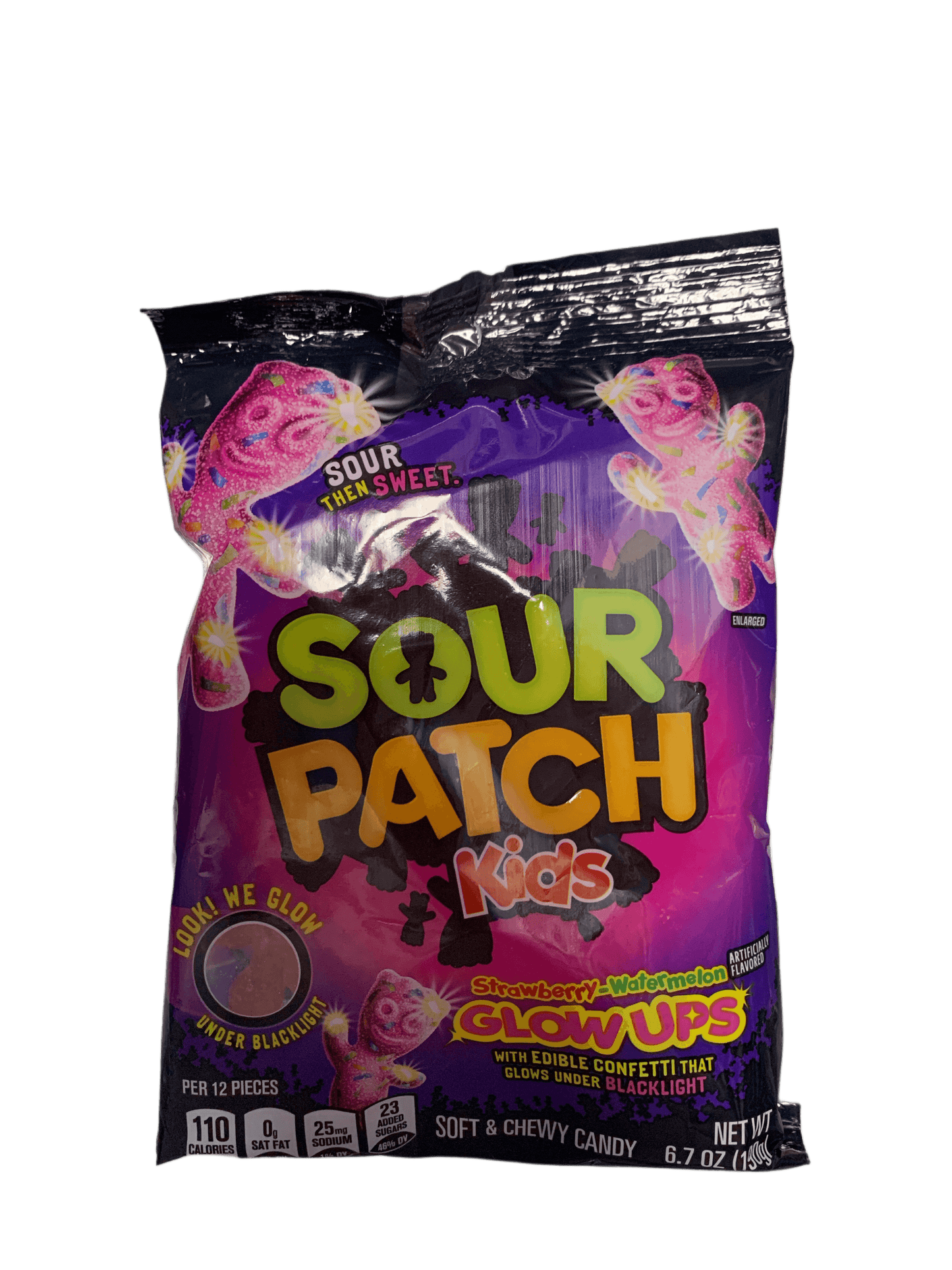 Sour Patch Kids Glow Ups Strawberry Watermelon Flavour 190G - Mexico Edition
