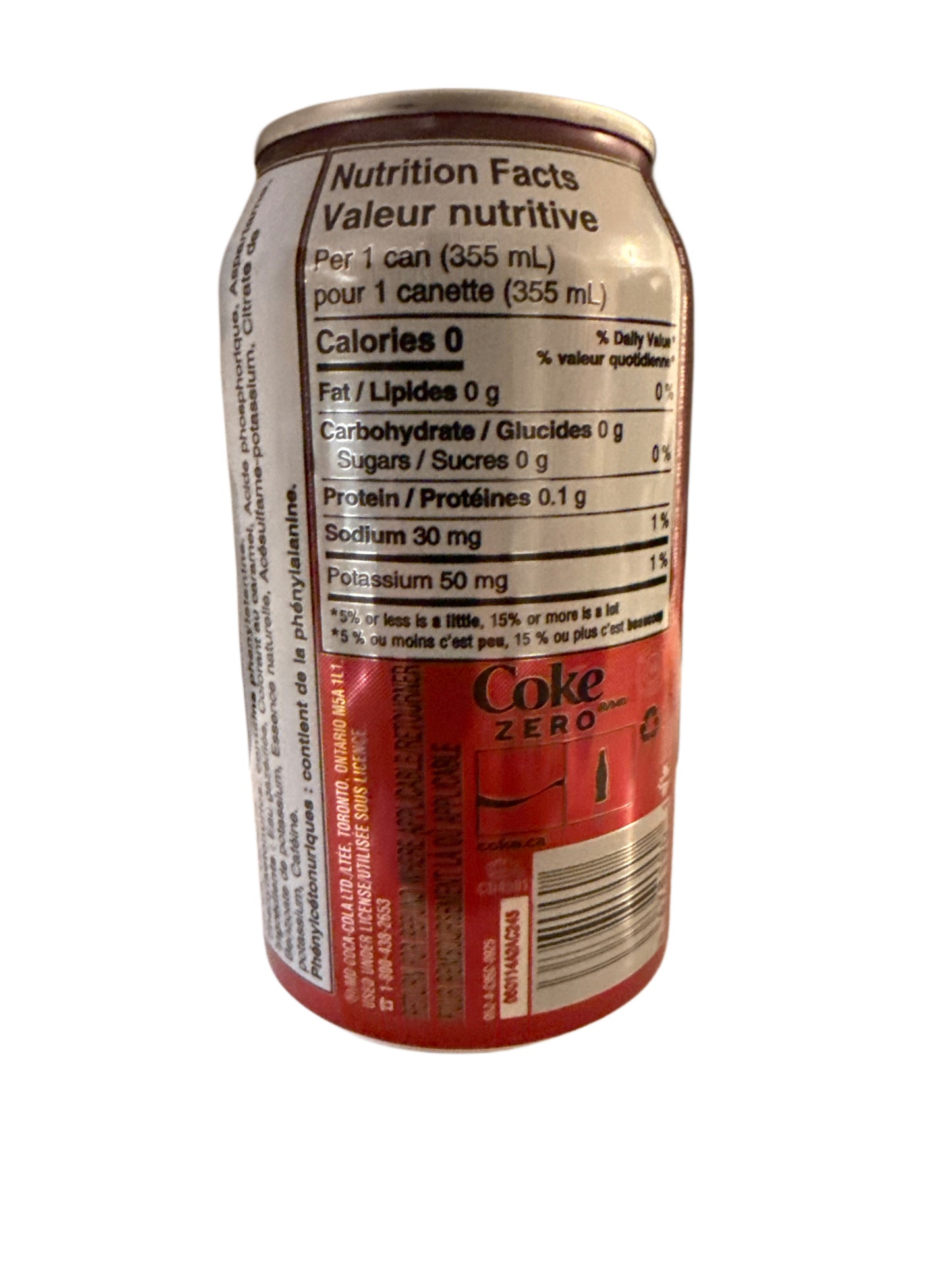 Coca Cola Zero Sugar Cherry Can 355ML - Canadian Edition