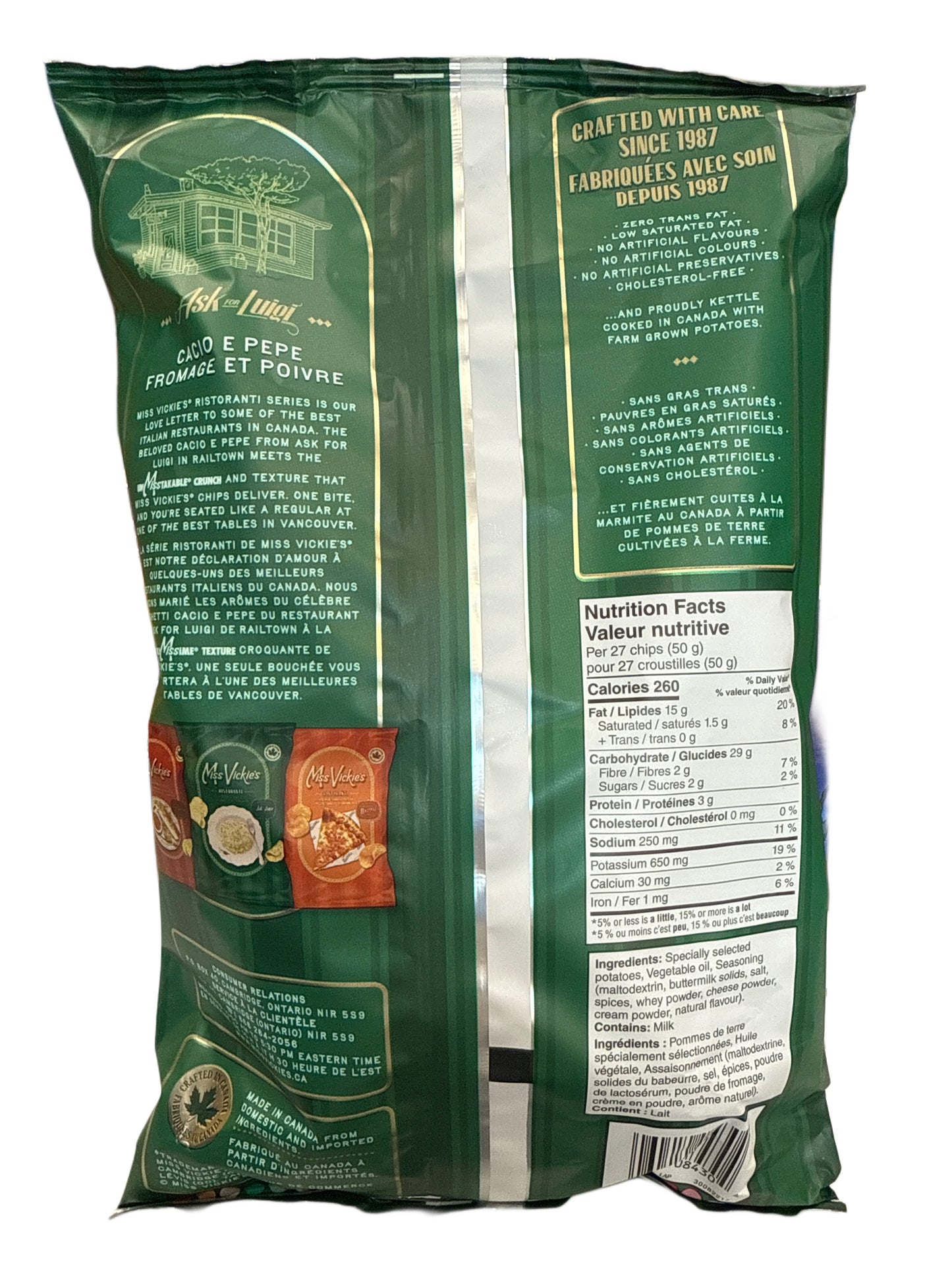 Miss Vickies Limited Edition Cacio E Pepe Flavour 190G - Canadian Edition