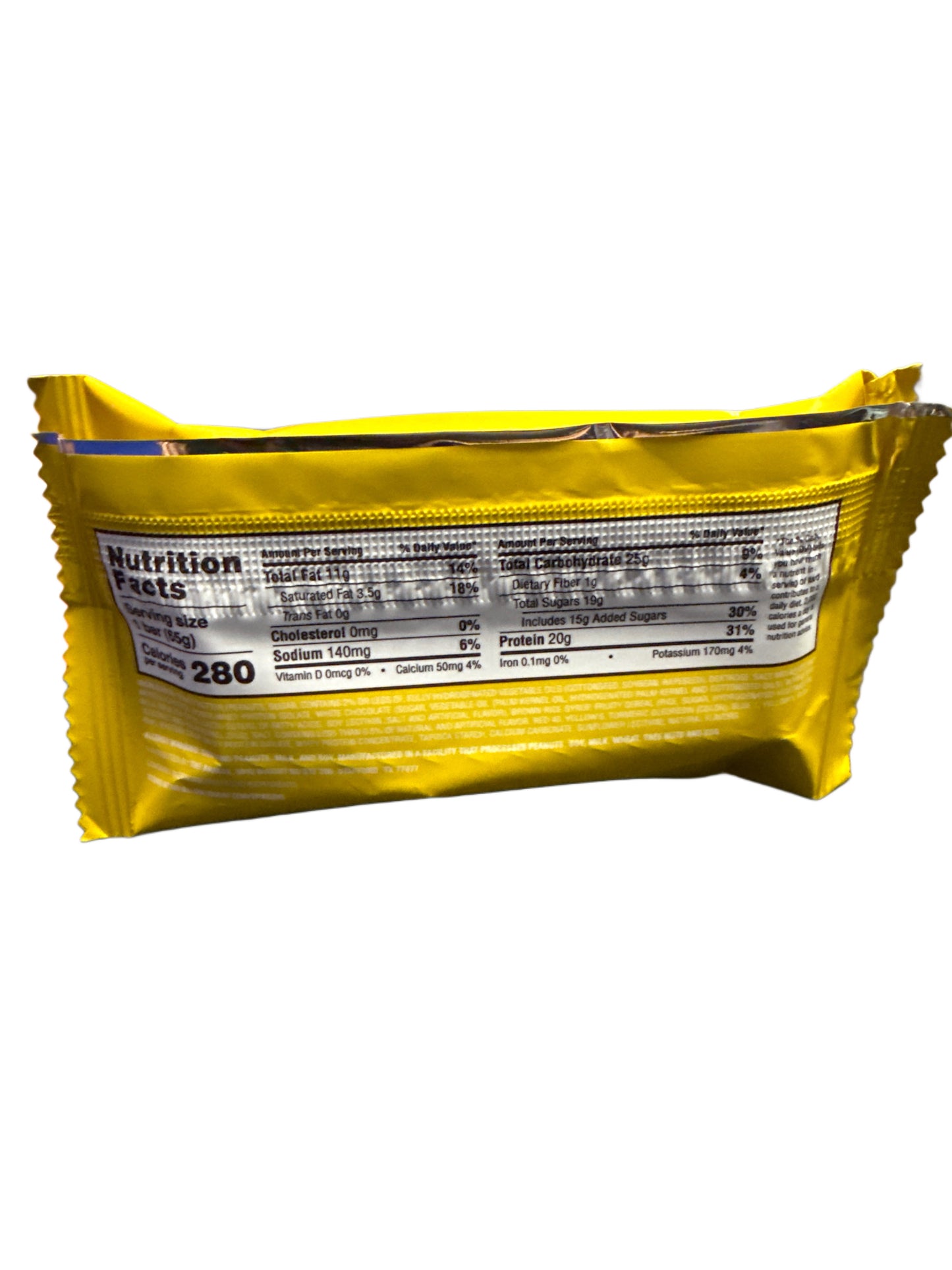 Barre de bonbons protéinés Anabar Chocolat blanc Saveur croustillante de céréales fruitées 65G - Édition U.S