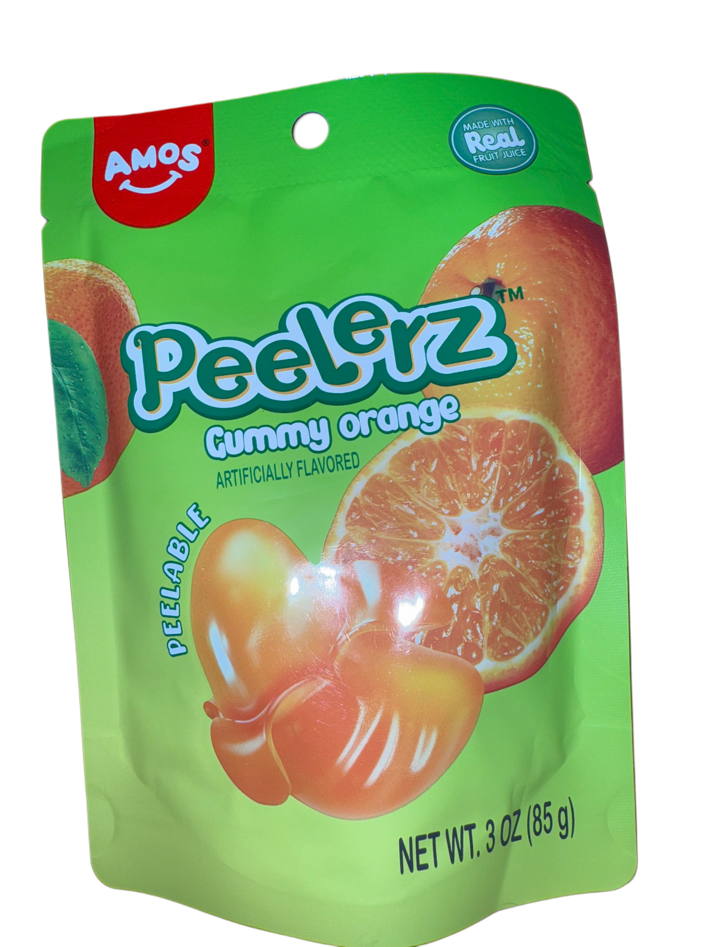 Amos Peelerz Gummy Orange 85G - U.S Edition