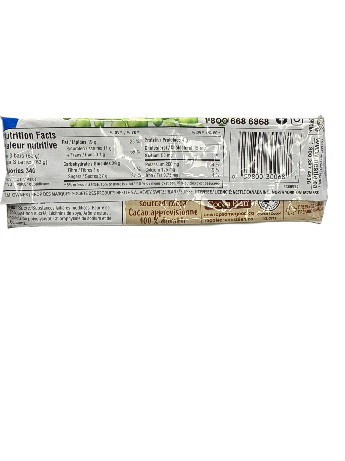 Aero King Size Peppermint Chocolate 63G - Canadian Edition