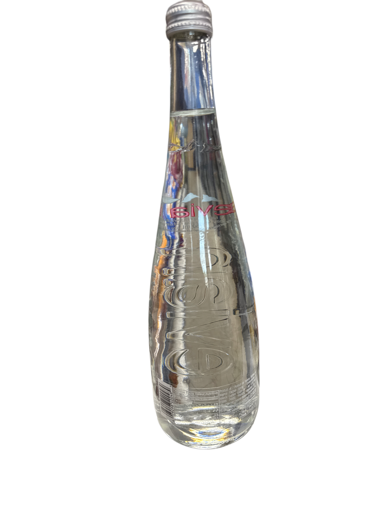 Evian Natural Spring Water Glass Bottle 750ML - French Edition