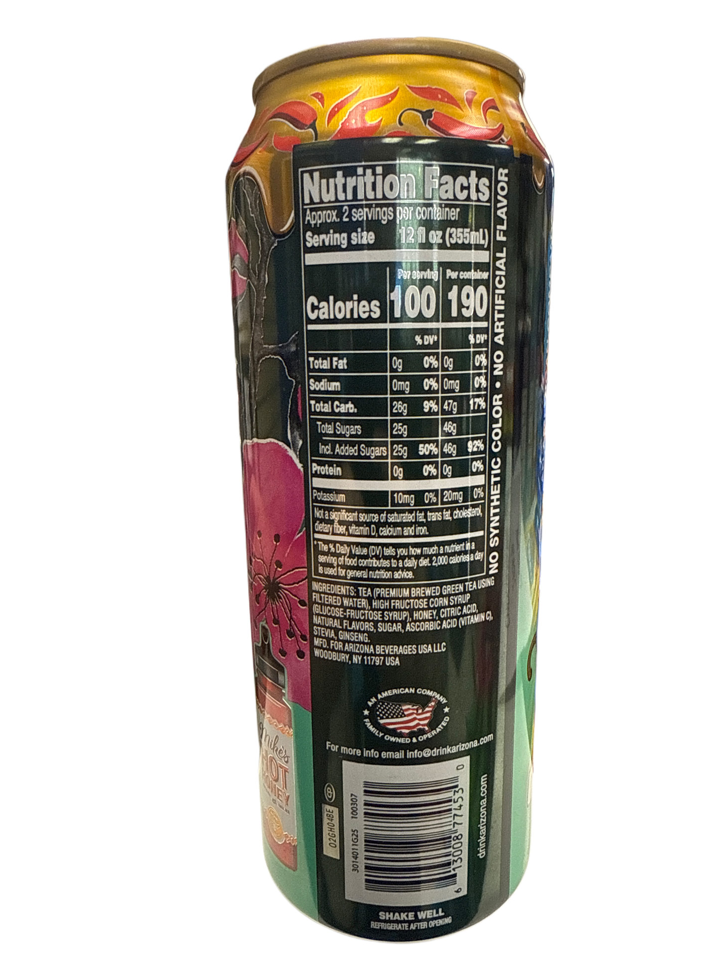 Arizonas Spicy Watermelon With Mikes Hot Honey 650ML - U.S Edition