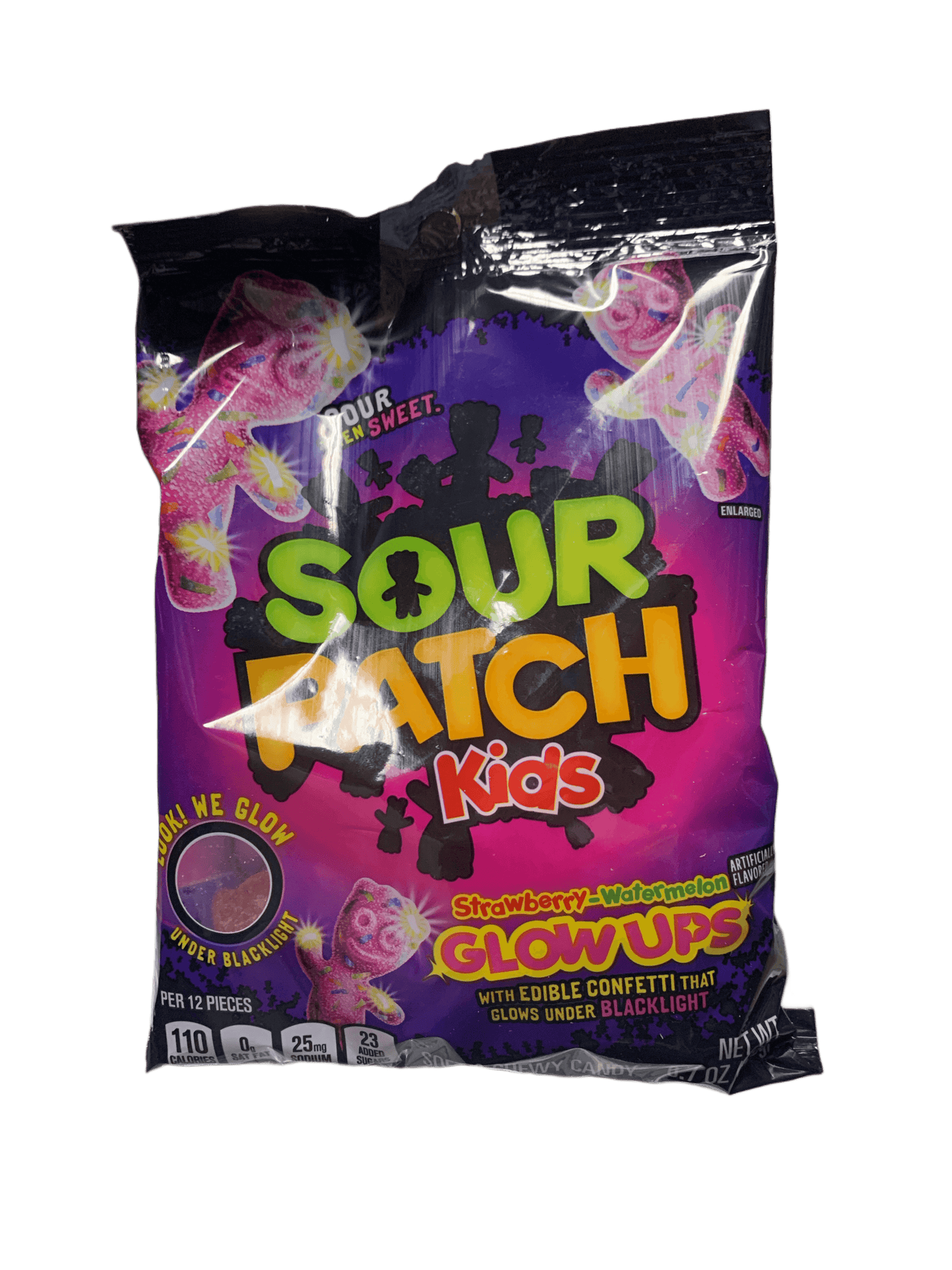 Sour Patch Kids Glow Ups Strawberry Watermelon Flavour 190G - Mexico Edition
