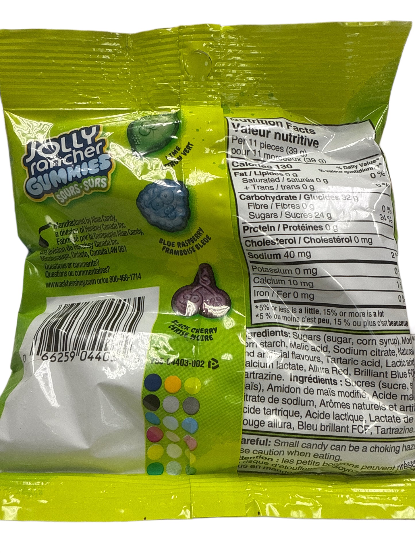 Jolly Rancher Bonbons Gélifiés Acides 182G - Édition Canadienne