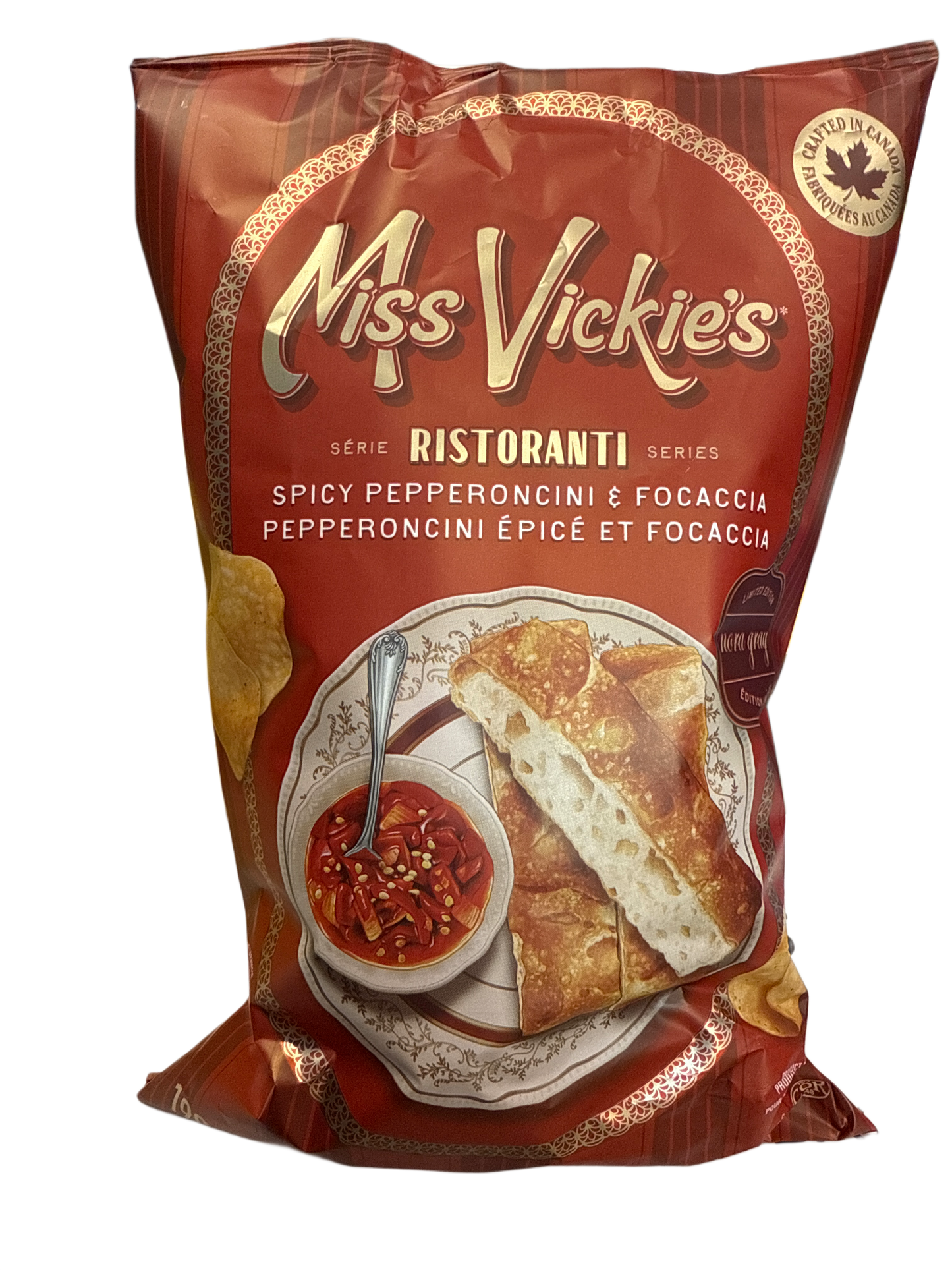 Miss Vickies Limited Edition Spicy Pepperoncini And Focaccia Flavour 190G - Canadian Edition