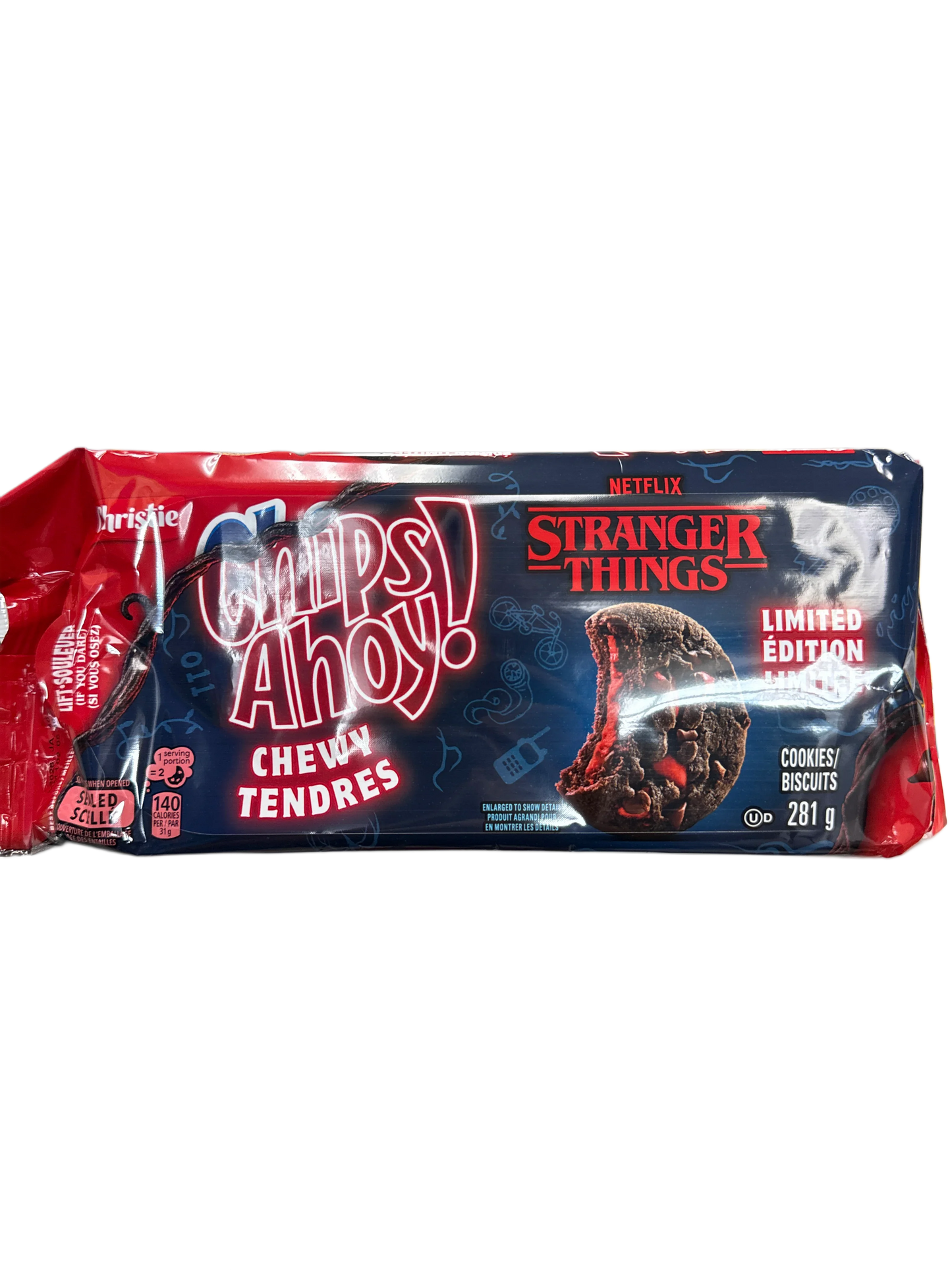 Chips Ahoy Chewy Limited Edition Stranger Things Cookies 281G - Canadian Edition