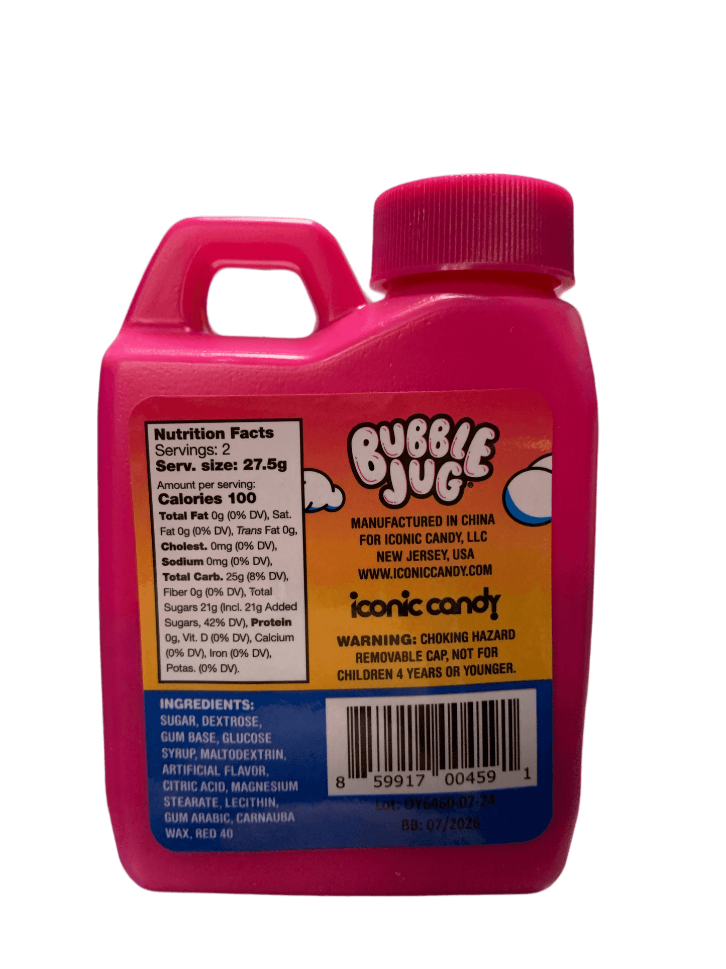 Bubble Jug Tropical Fruit Bubble Gum 27.5G - U.S Edition