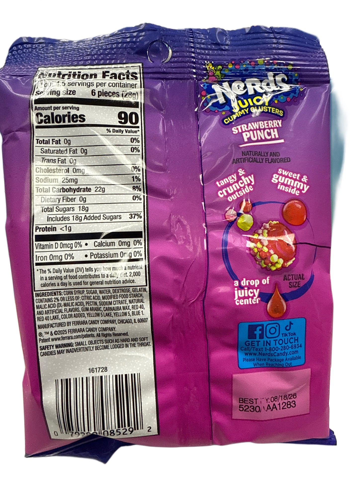 Nerds Juicy Gummy Clusters 127G - U.S Edition