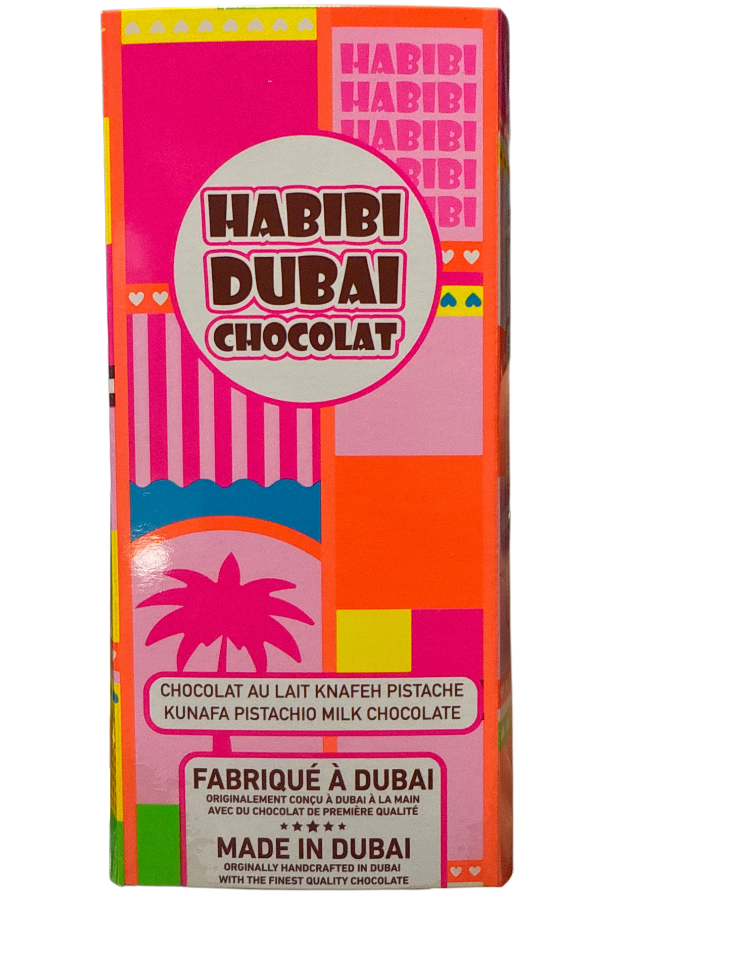 Habibi Dubai Kunafa Pistachio Milk Chocolate 200G - Dubai Edition